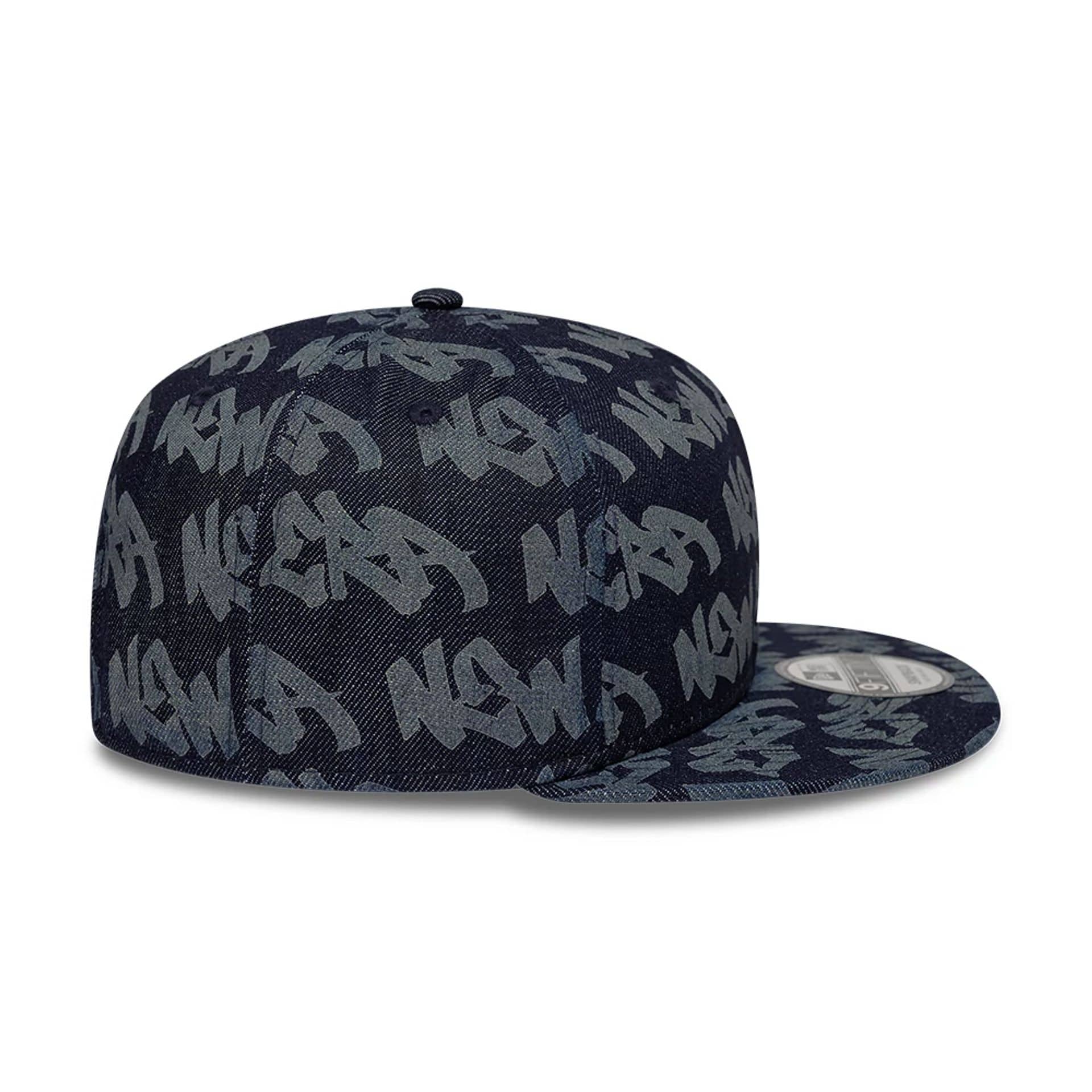 New Era Laser Burnout Denim Navy 9FIFTY Snapback Adjustable Cap - Image 5