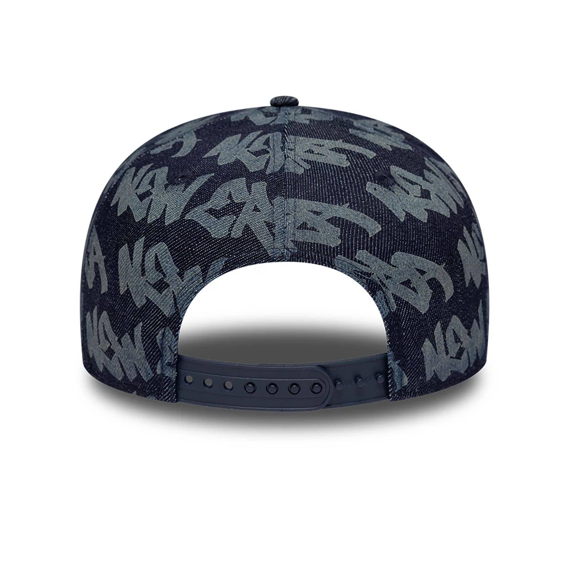 New Era Laser Burnout Denim Navy 9FIFTY Snapback Adjustable Cap - Image 6