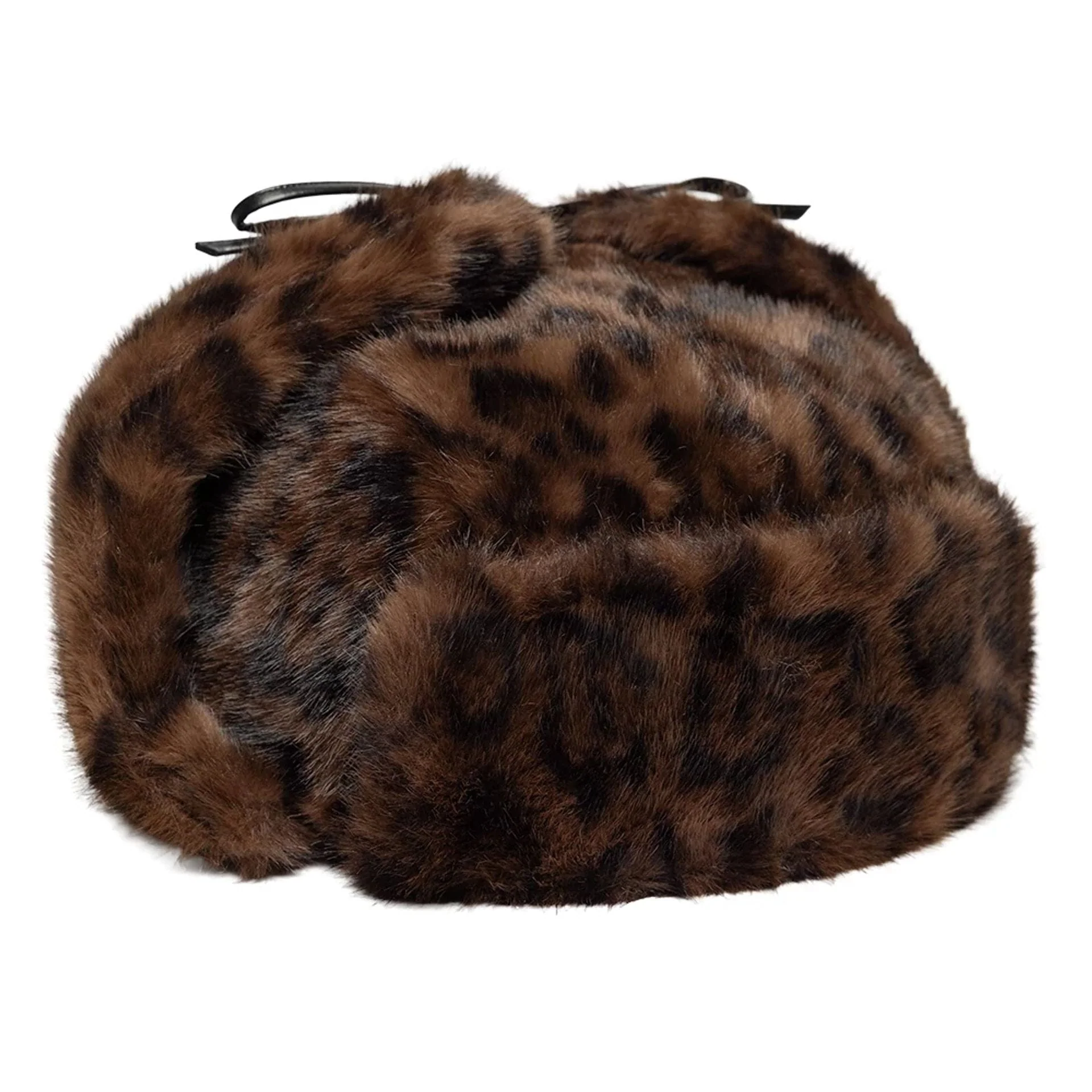 New Era Leopard Brown Trapper Hat - Image 4