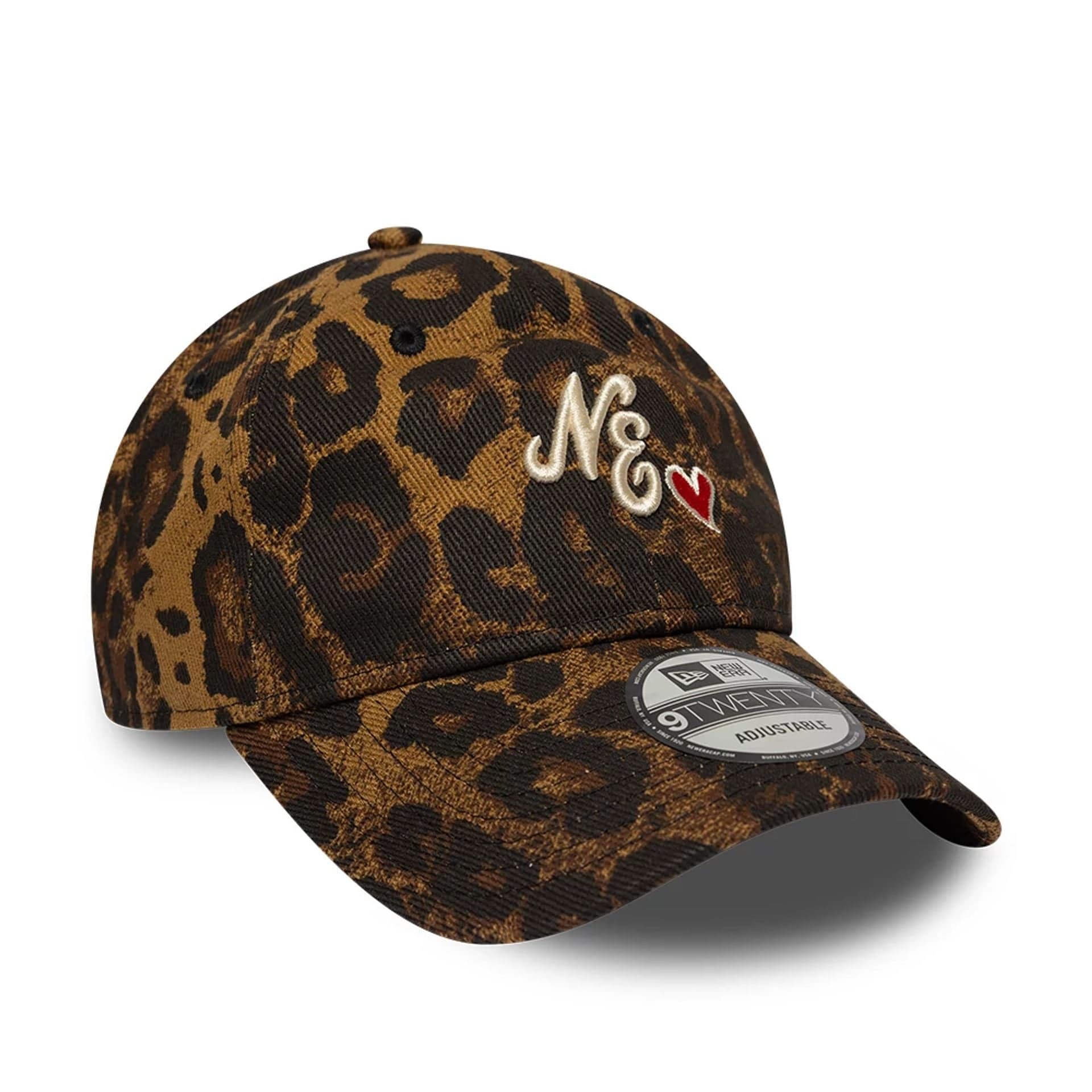 New Era Leopard Heart Brown 9TWENTY Adjustable Cap - Image 3