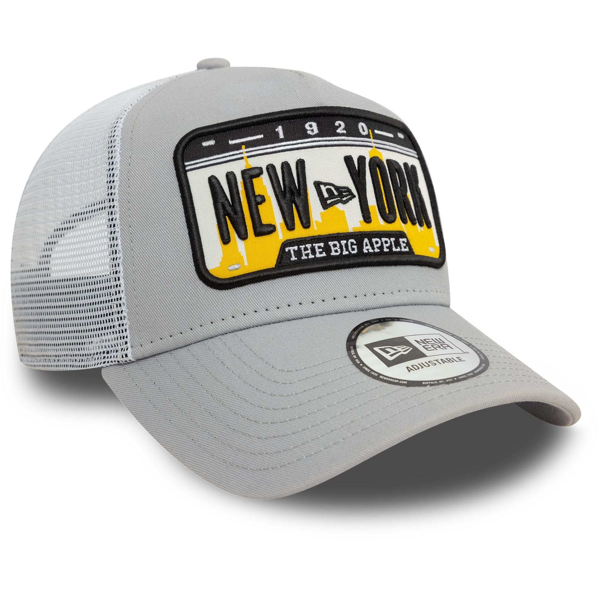 New Era License Plate Grey 9FORTY E-Frame Adjustable Trucker Cap - Image 3