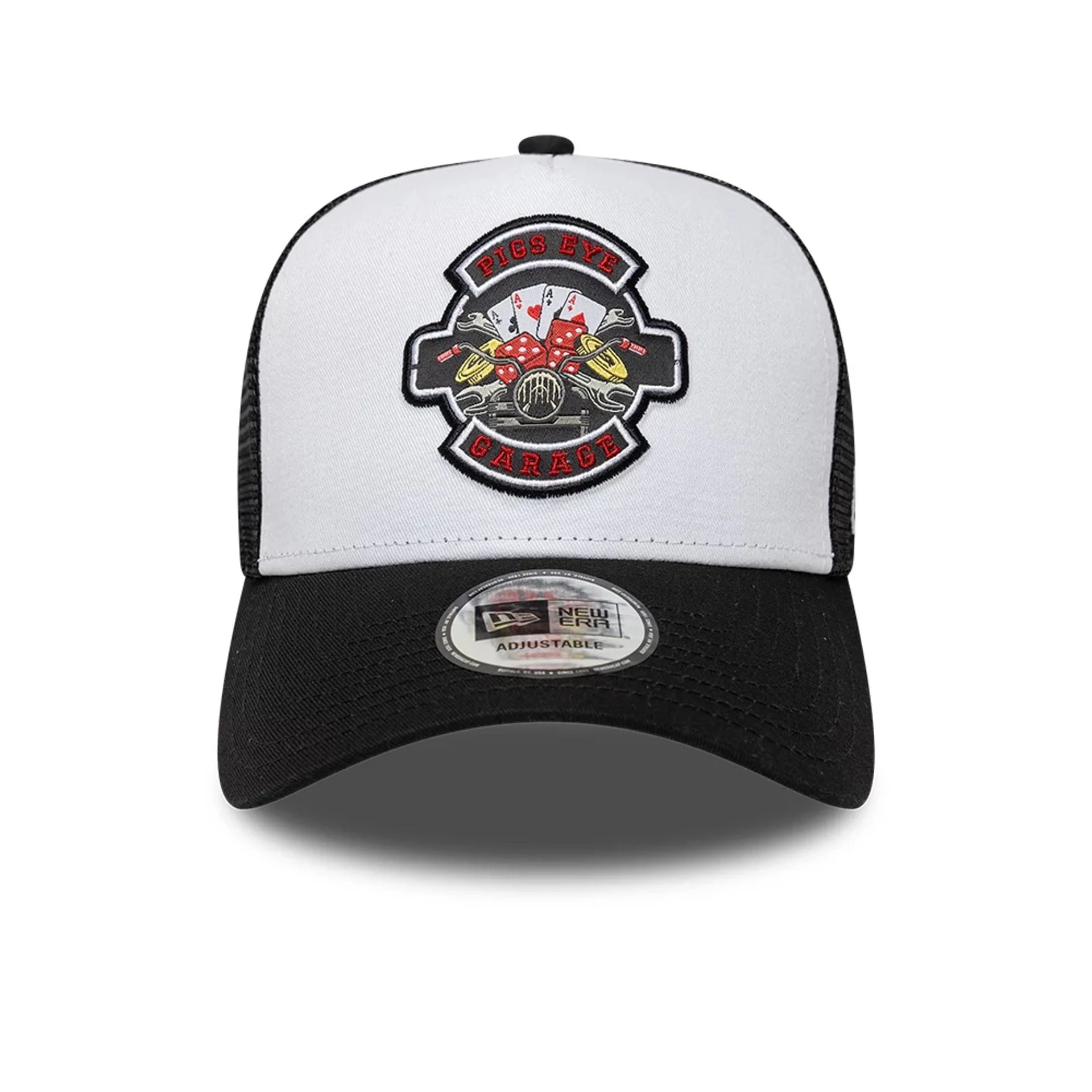 New Era Location Icon Black 9FORTY A-Frame Trucker Adjustable Cap - Image 2
