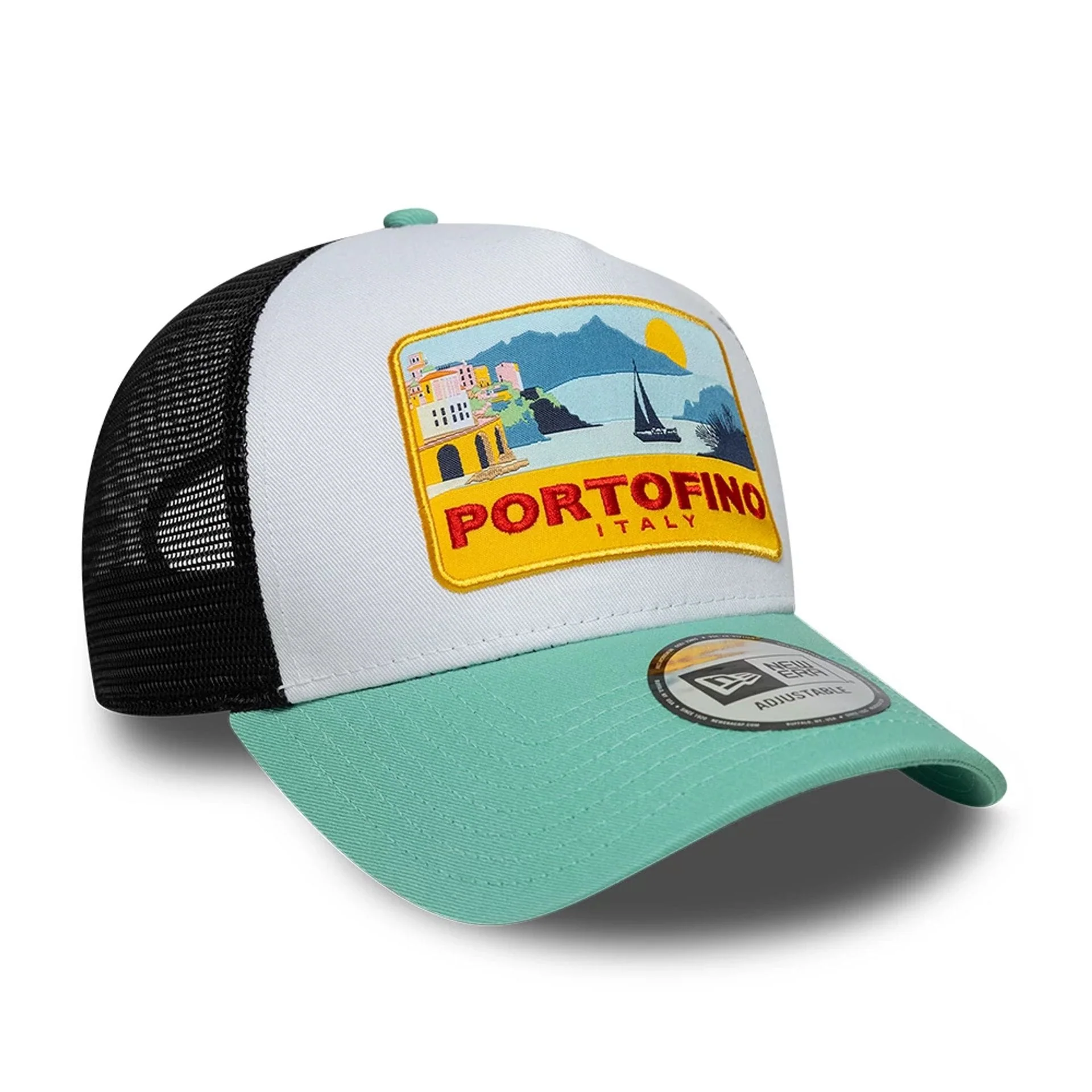 New Era Location Pastel Green 9FORTY A-Frame Trucker Adjustable Cap - Image 3