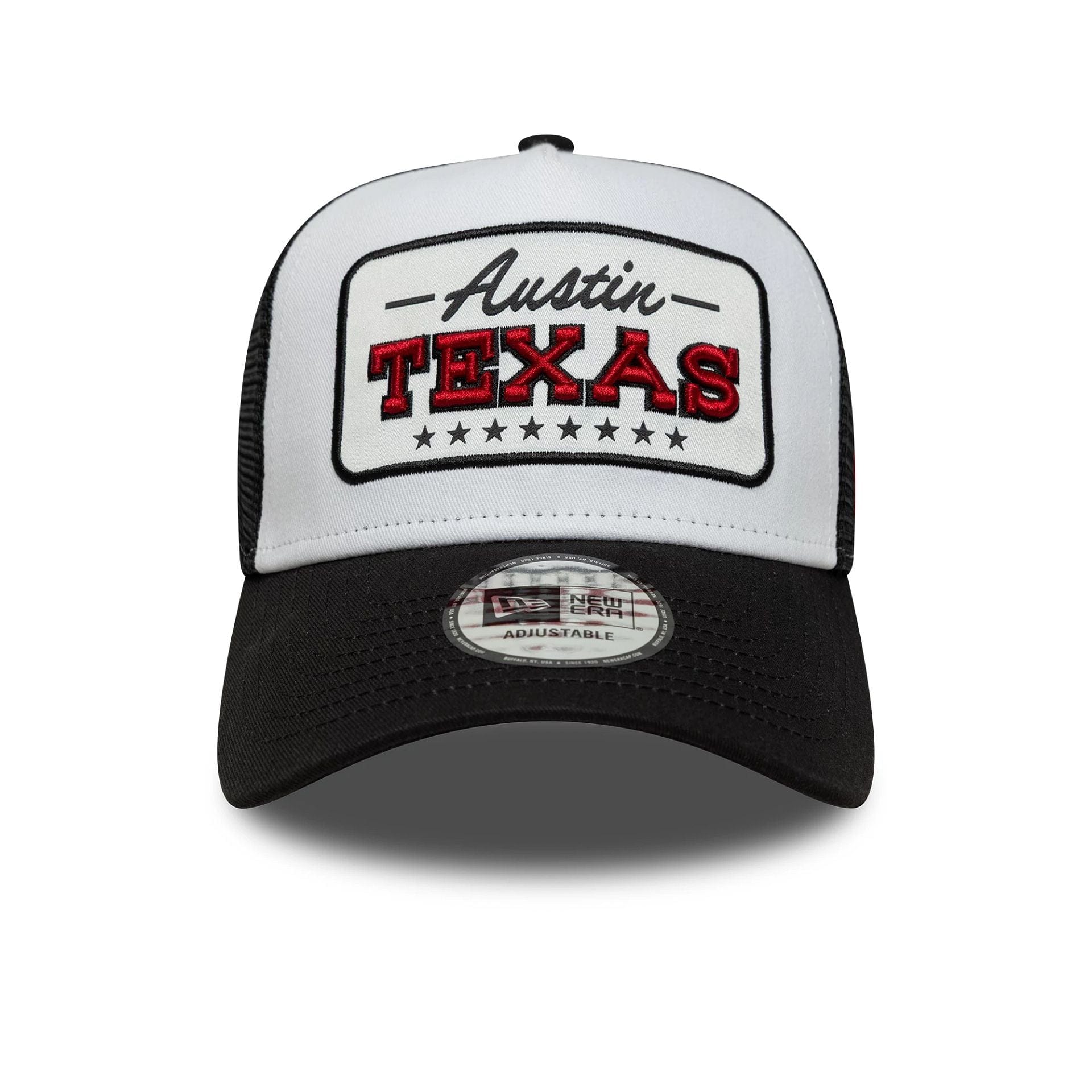 New Era Location Patch Black 9FORTY A-Frame Trucker Cap - Image 2