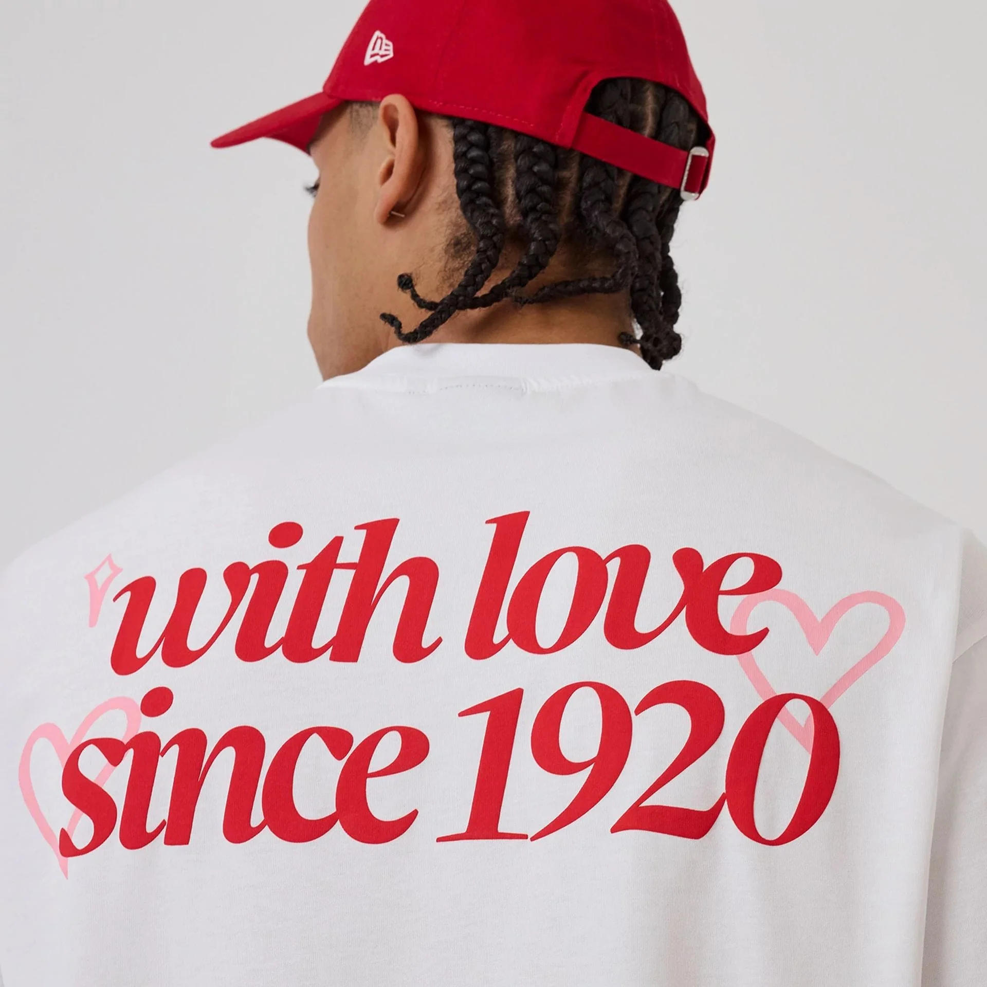 New Era Love Graphic White T-Shirt - Image 3