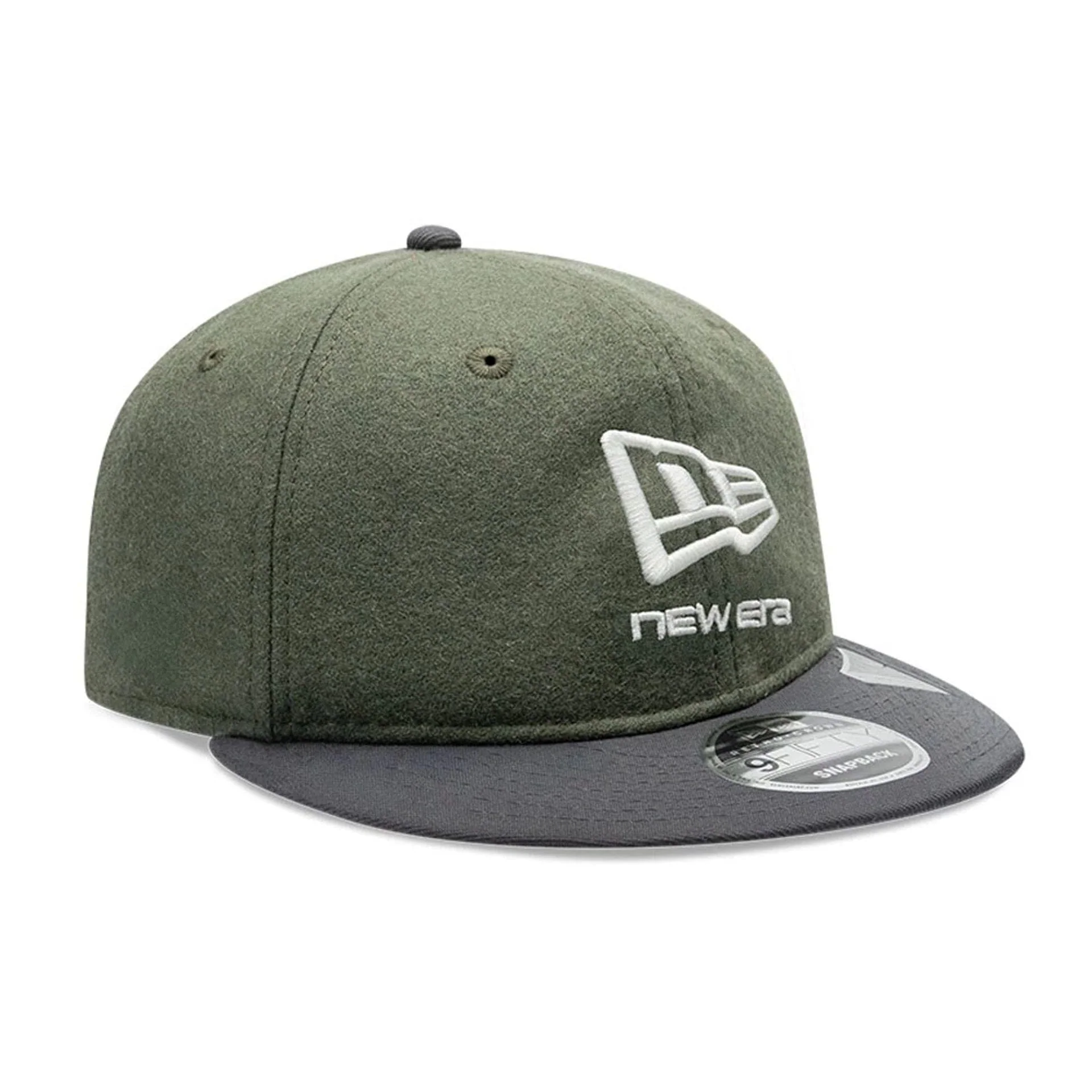 New Era Melton Wool Green Retro Crown 9FIFTY Cap - Image 3