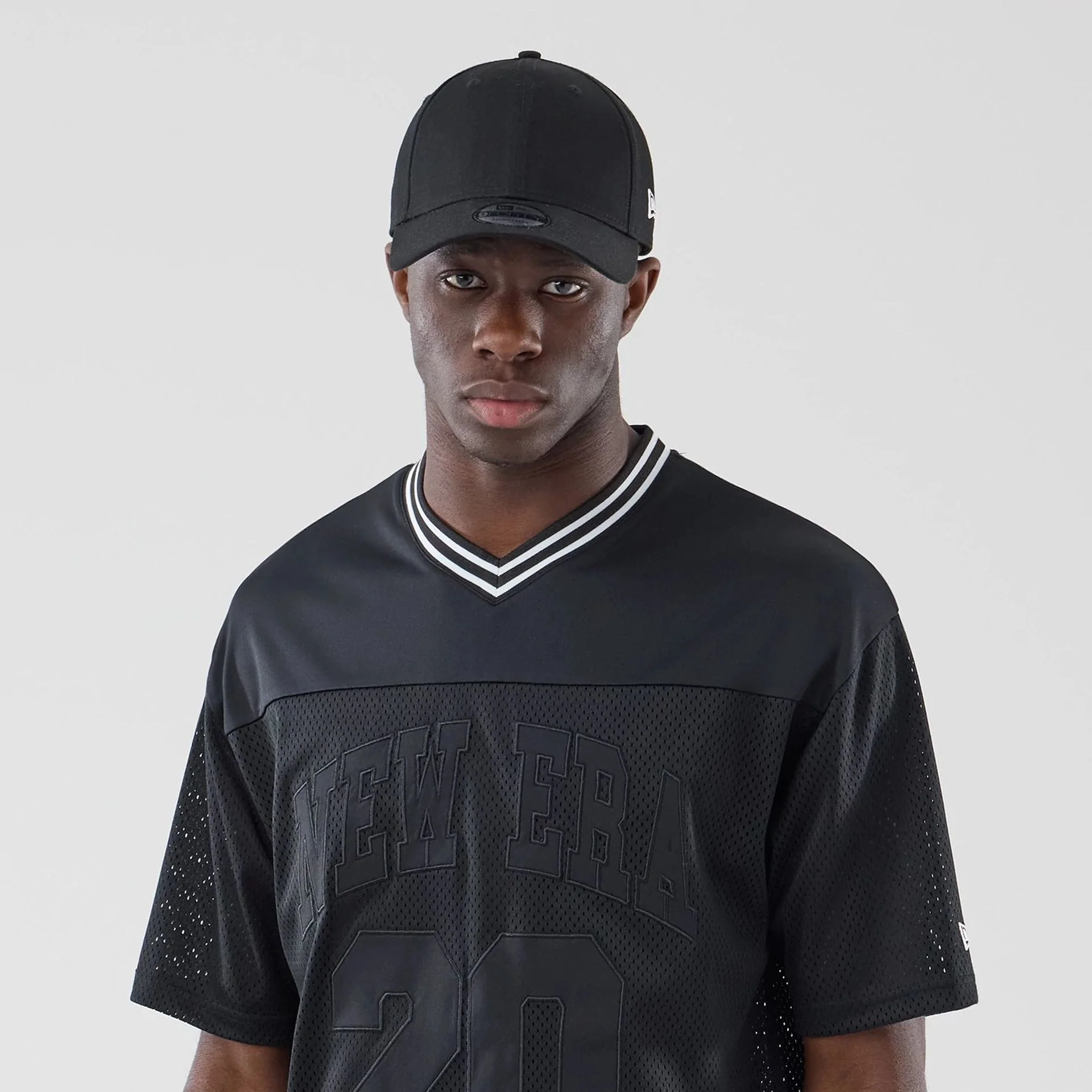 New Era Mesh Black Oversized T-Shirt - Image 6