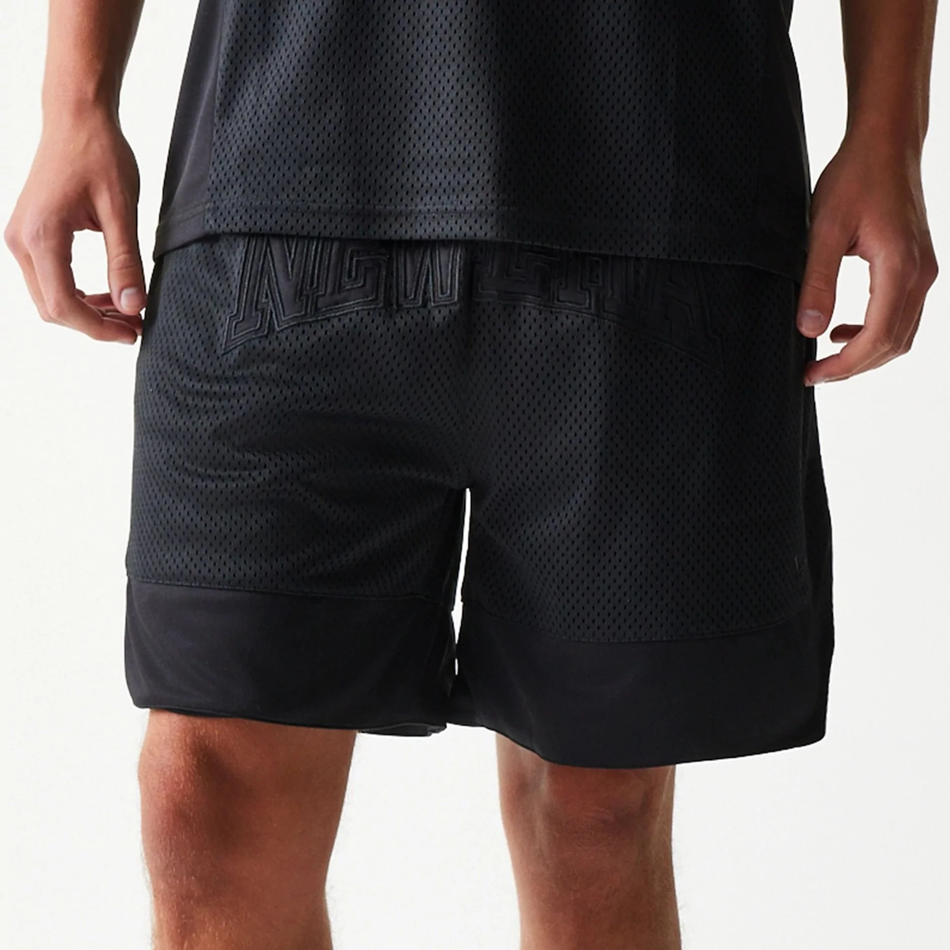 New Era Mesh Black Shorts - Image 5