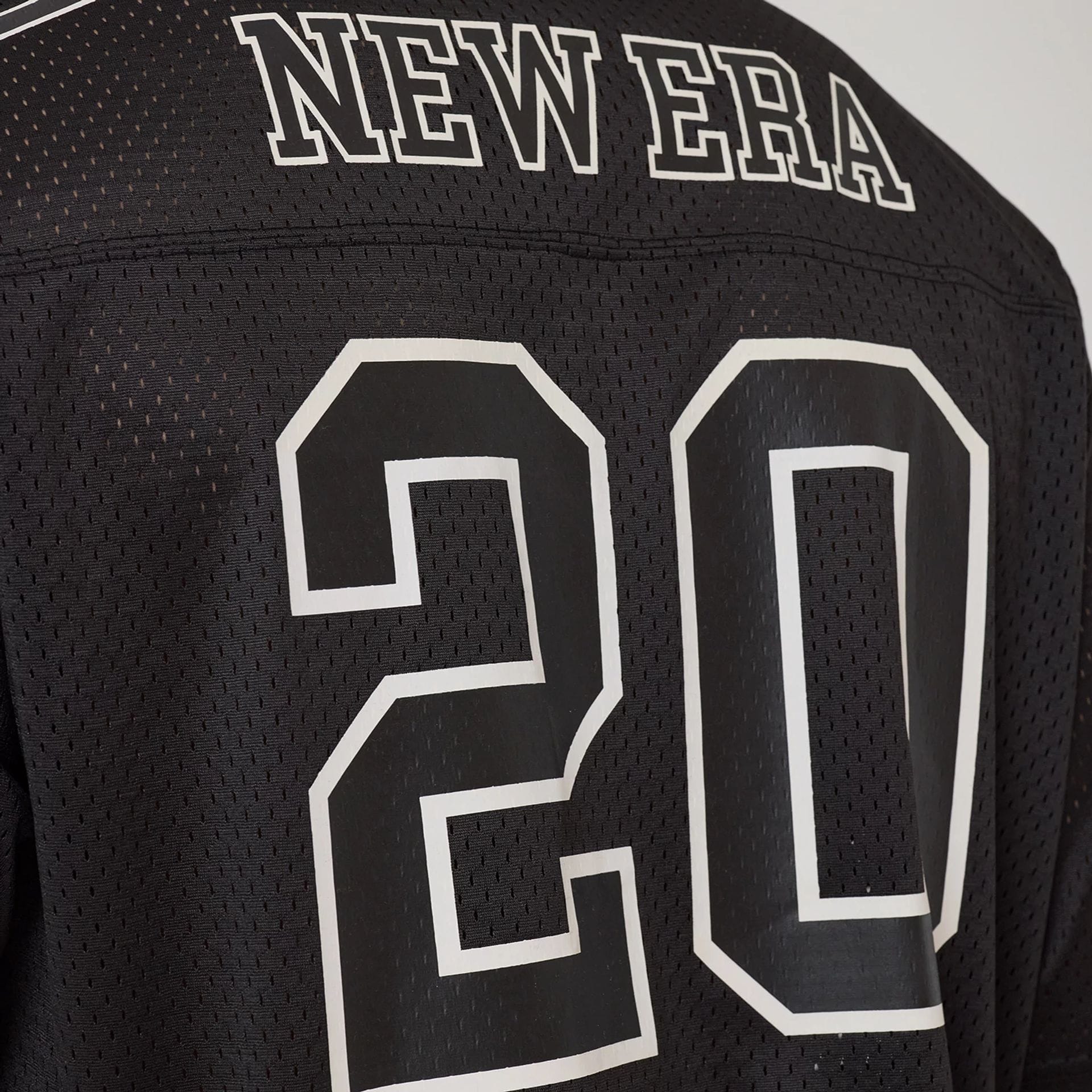 New Era Mesh Football Black Short Sleeve Shirt - Image 7