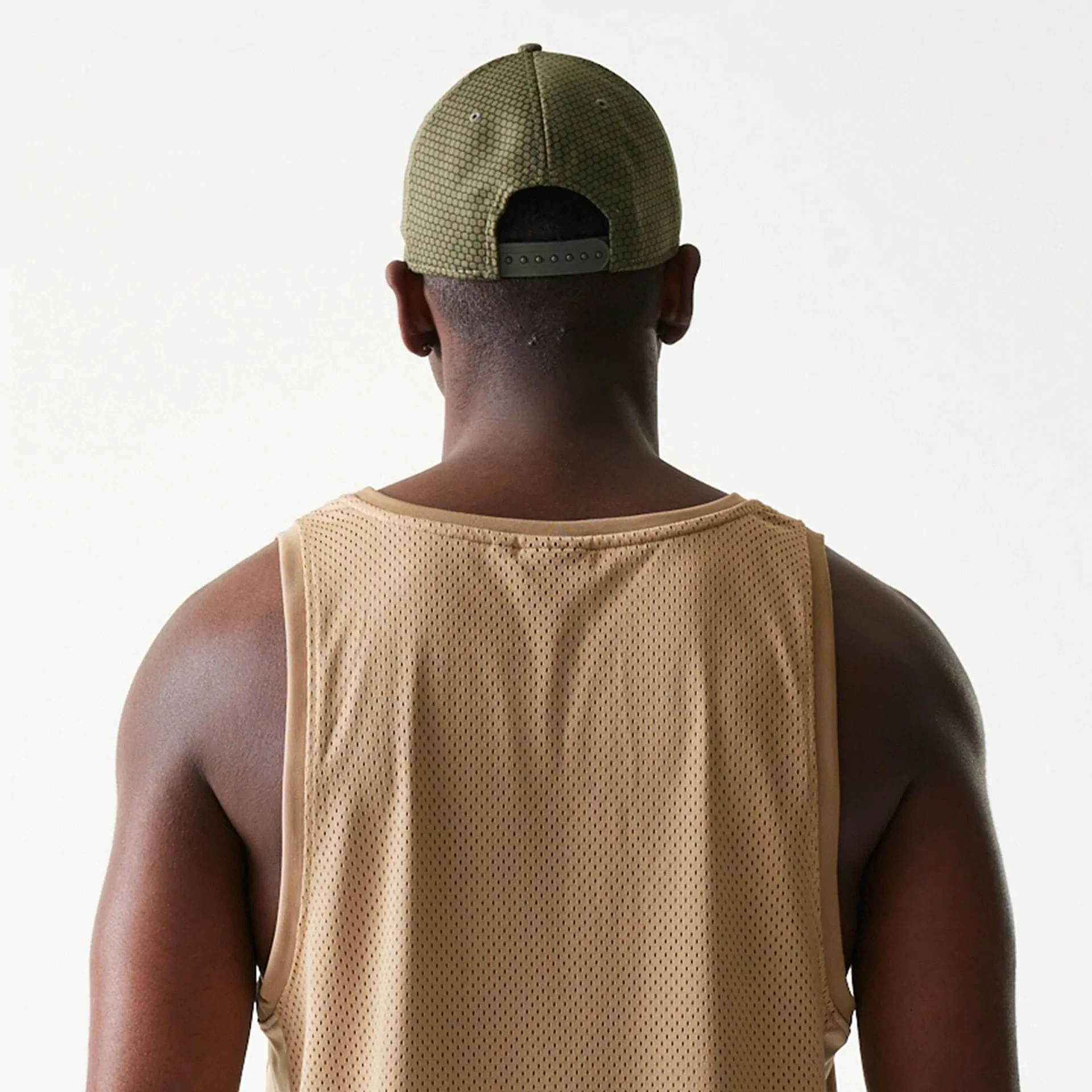 New Era Mesh Light Beige Tank Top - Image 8