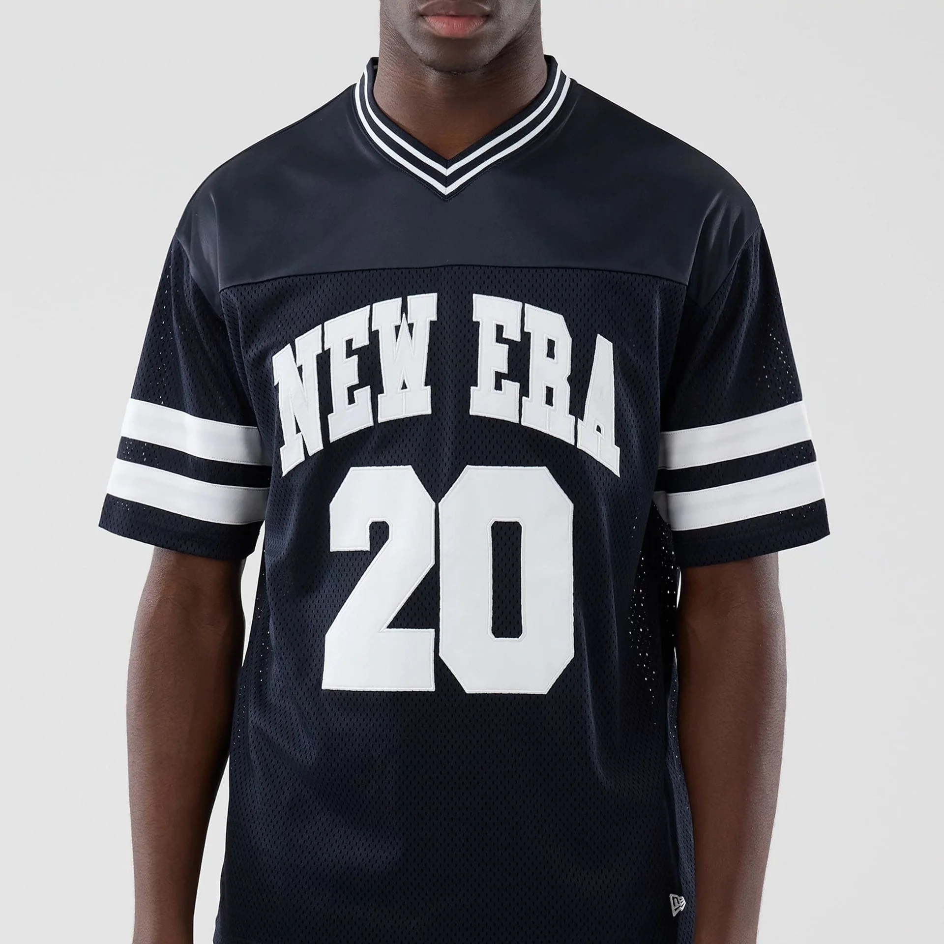 New Era Mesh Navy Oversized T-Shirt - Image 3