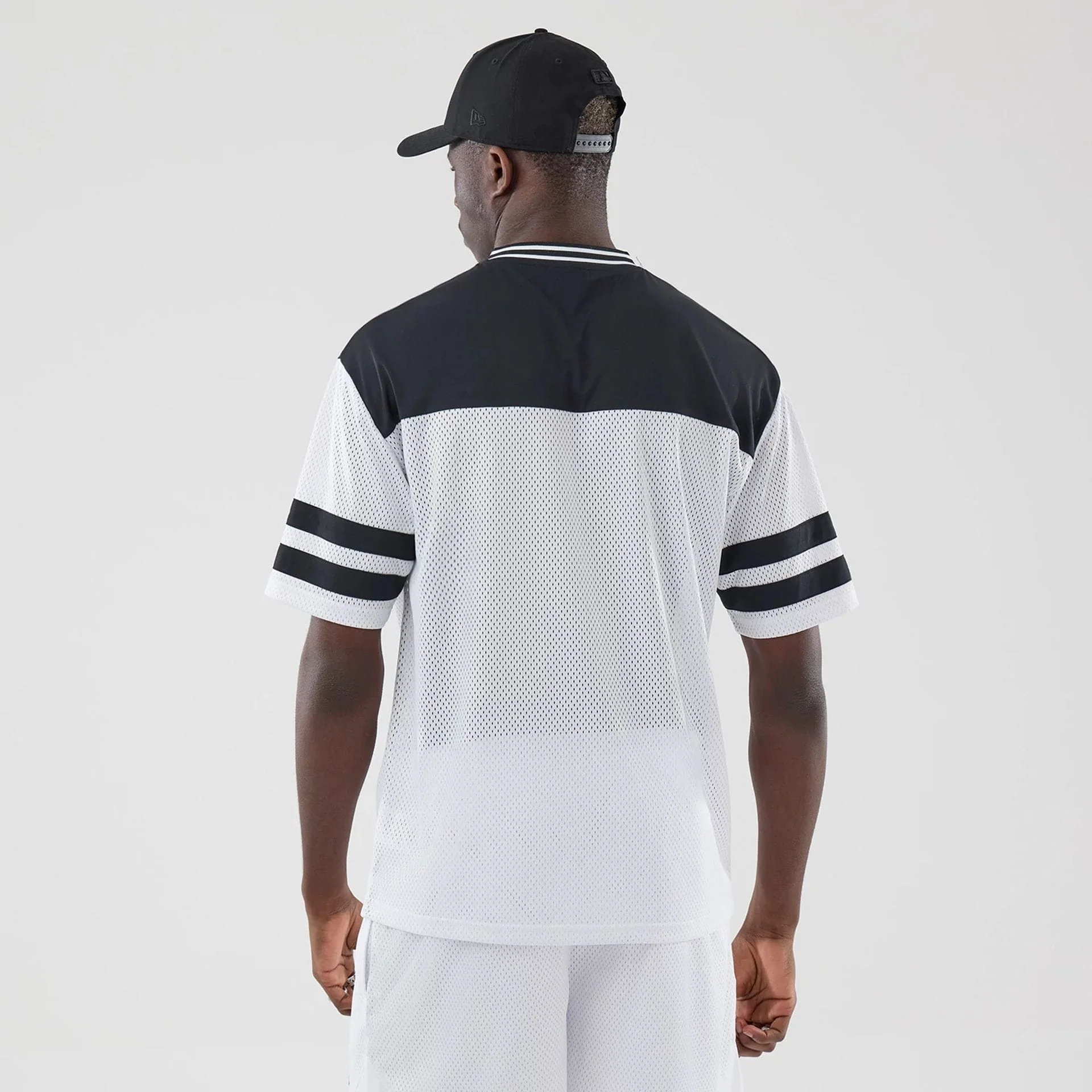 New Era Mesh White Oversized T-Shirt - Image 2