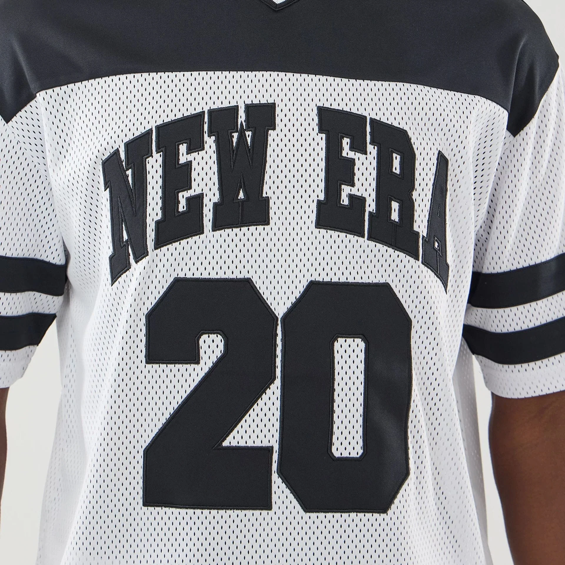 New Era Mesh White Oversized T-Shirt - Image 4
