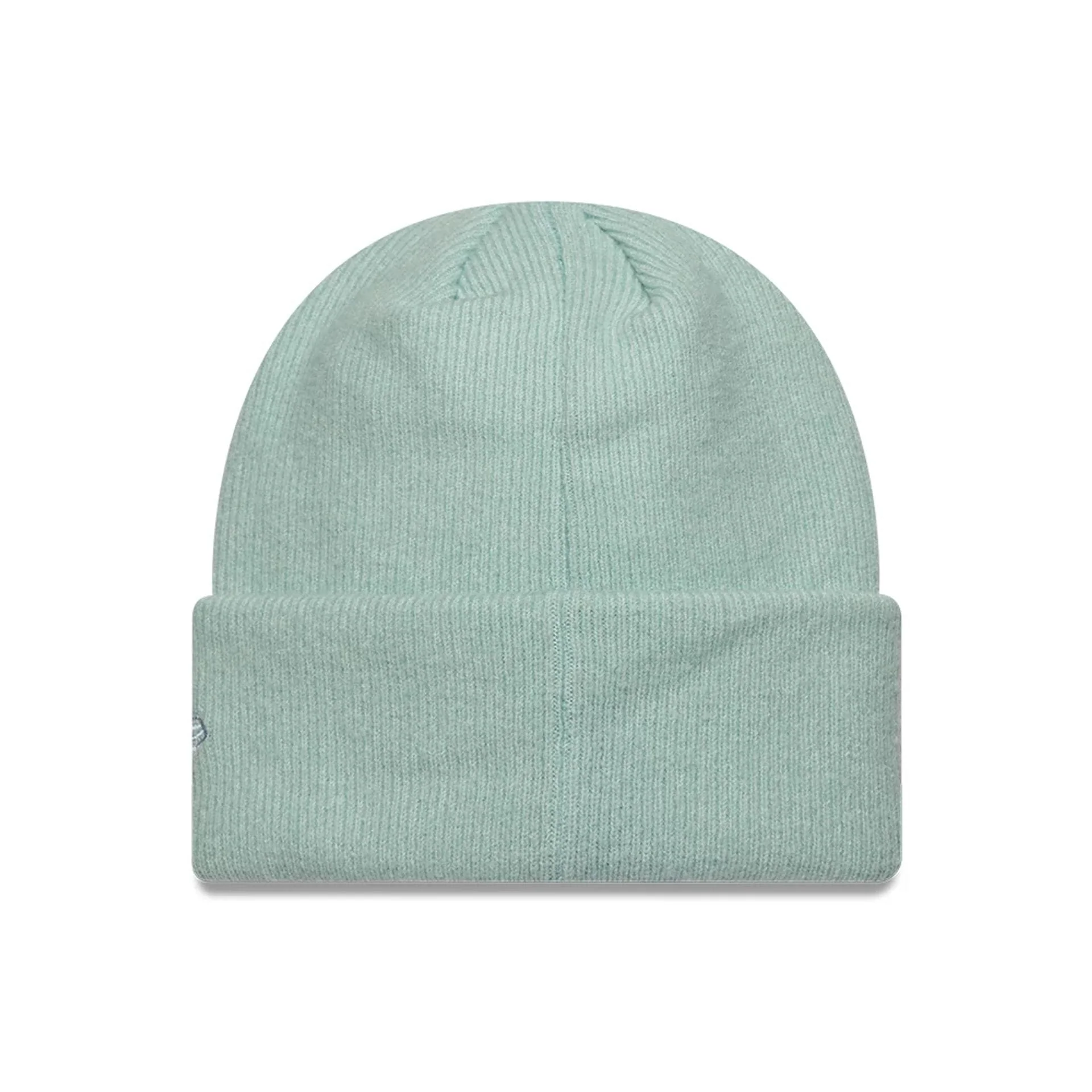 New Era Mohair Pastel Blue Wide Cuff Knit Beanie Hat - Image 2
