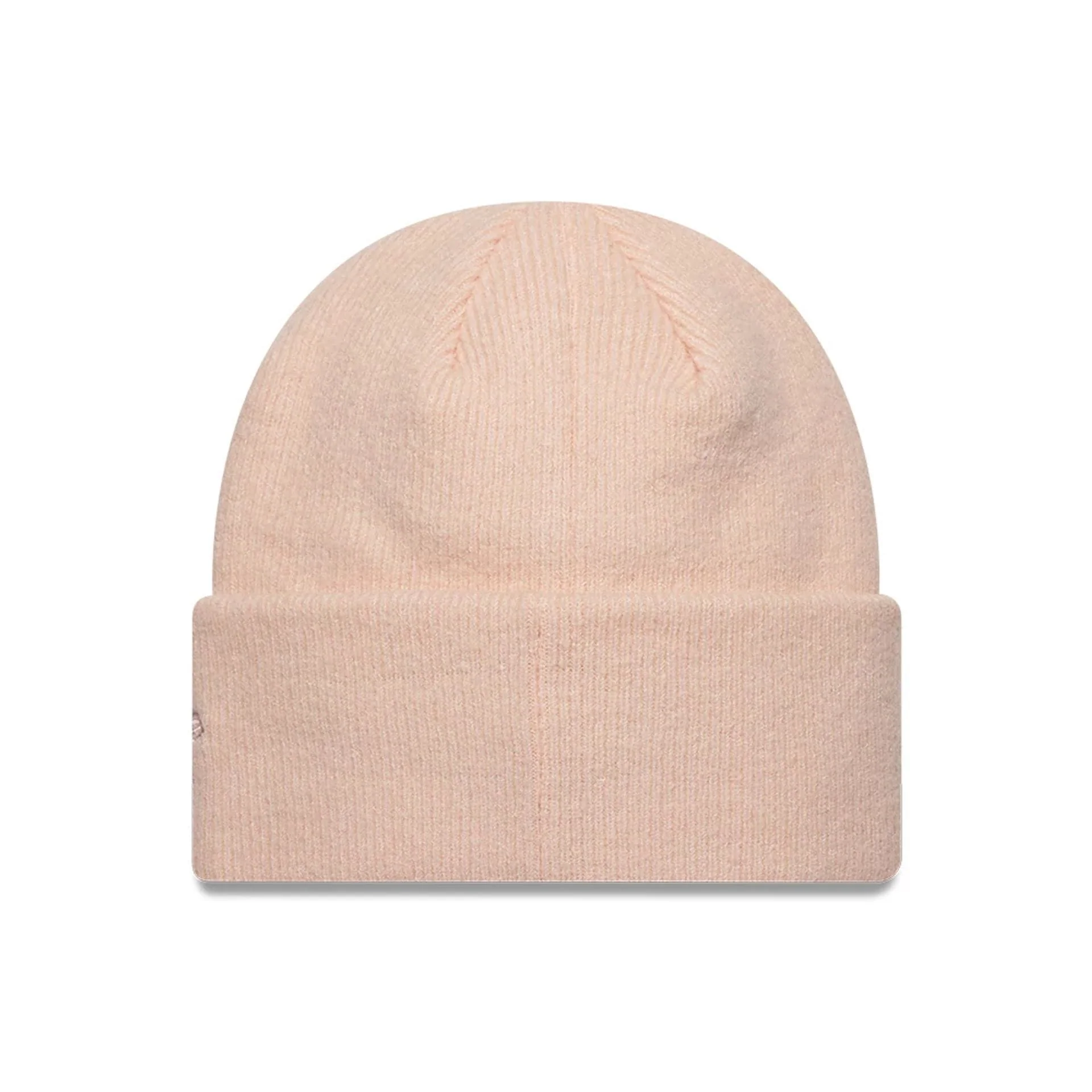 New Era Mohair Pastel Pink Wide Cuff Knit Beanie Hat - Image 2
