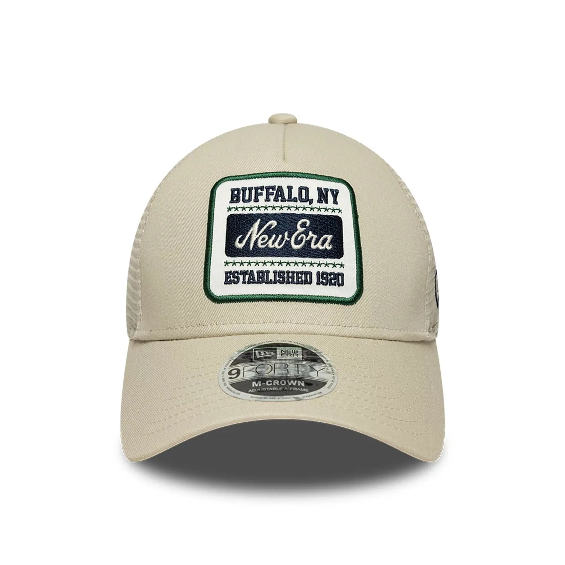 New Era Multi Patch Cream 9FORTY M-Crown A-Frame Adjustable Cap - Image 3