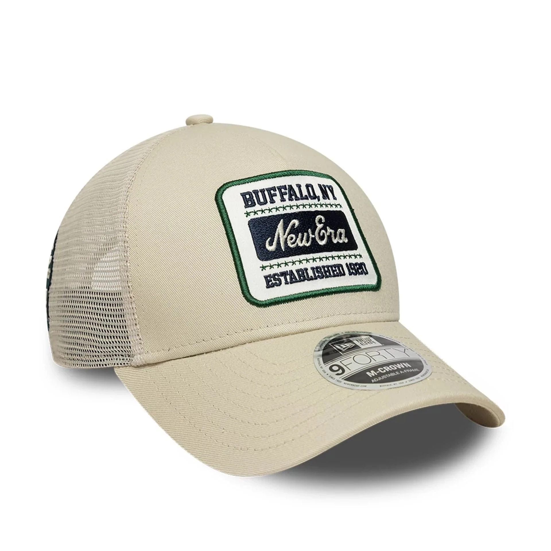 New Era Multi Patch Cream 9FORTY M-Crown A-Frame Adjustable Cap - Image 4
