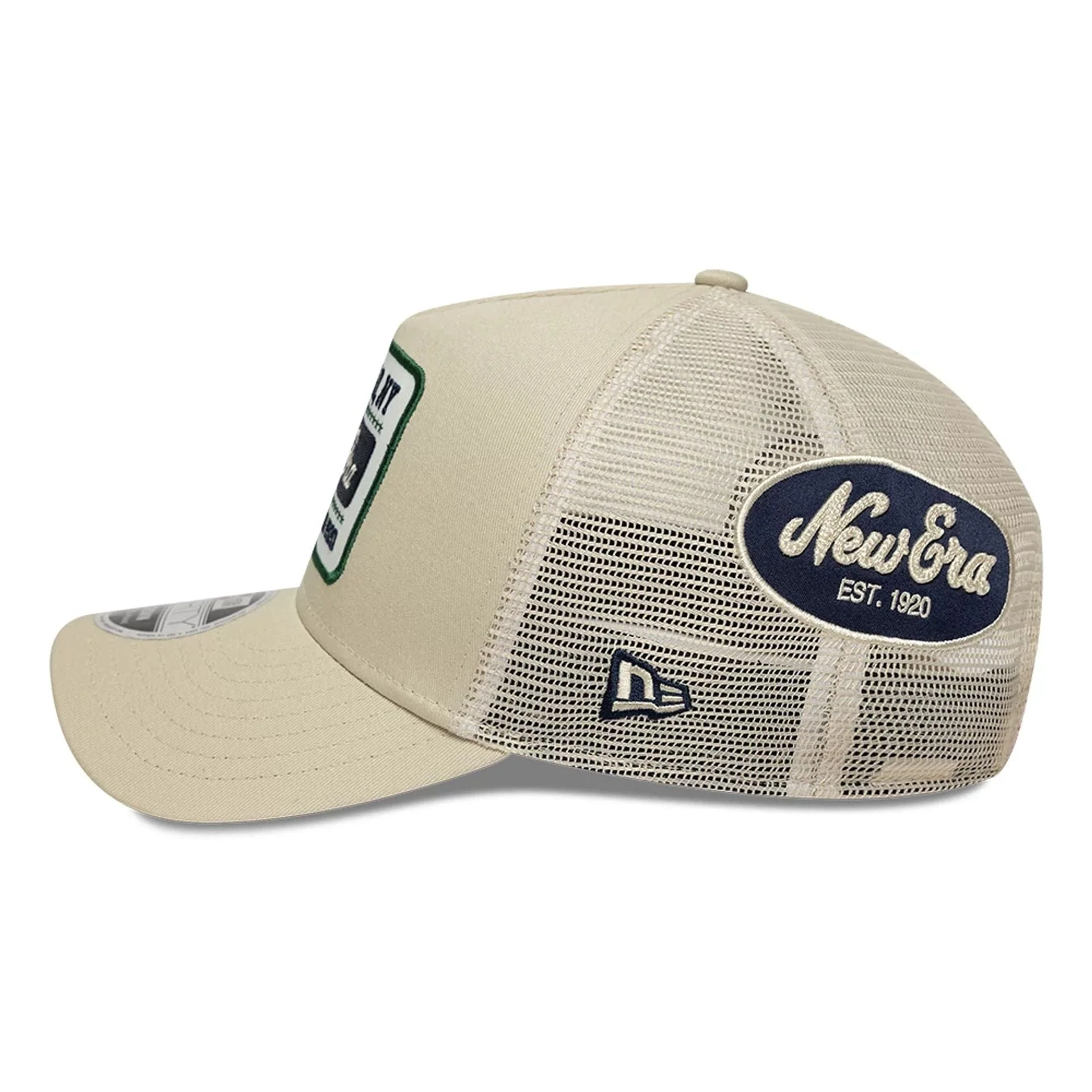 New Era Multi Patch Cream 9FORTY M-Crown A-Frame Adjustable Cap - Image 5