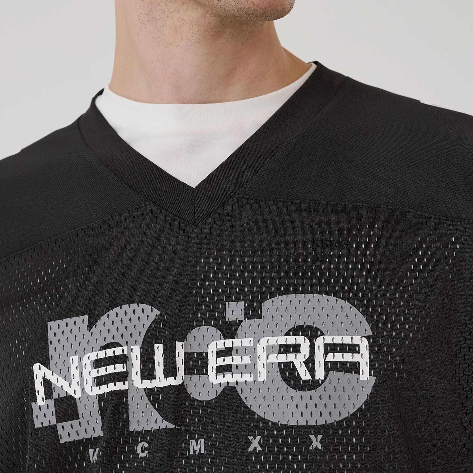 New Era NEC Logo Black Long Sleeve Jersey - Image 3