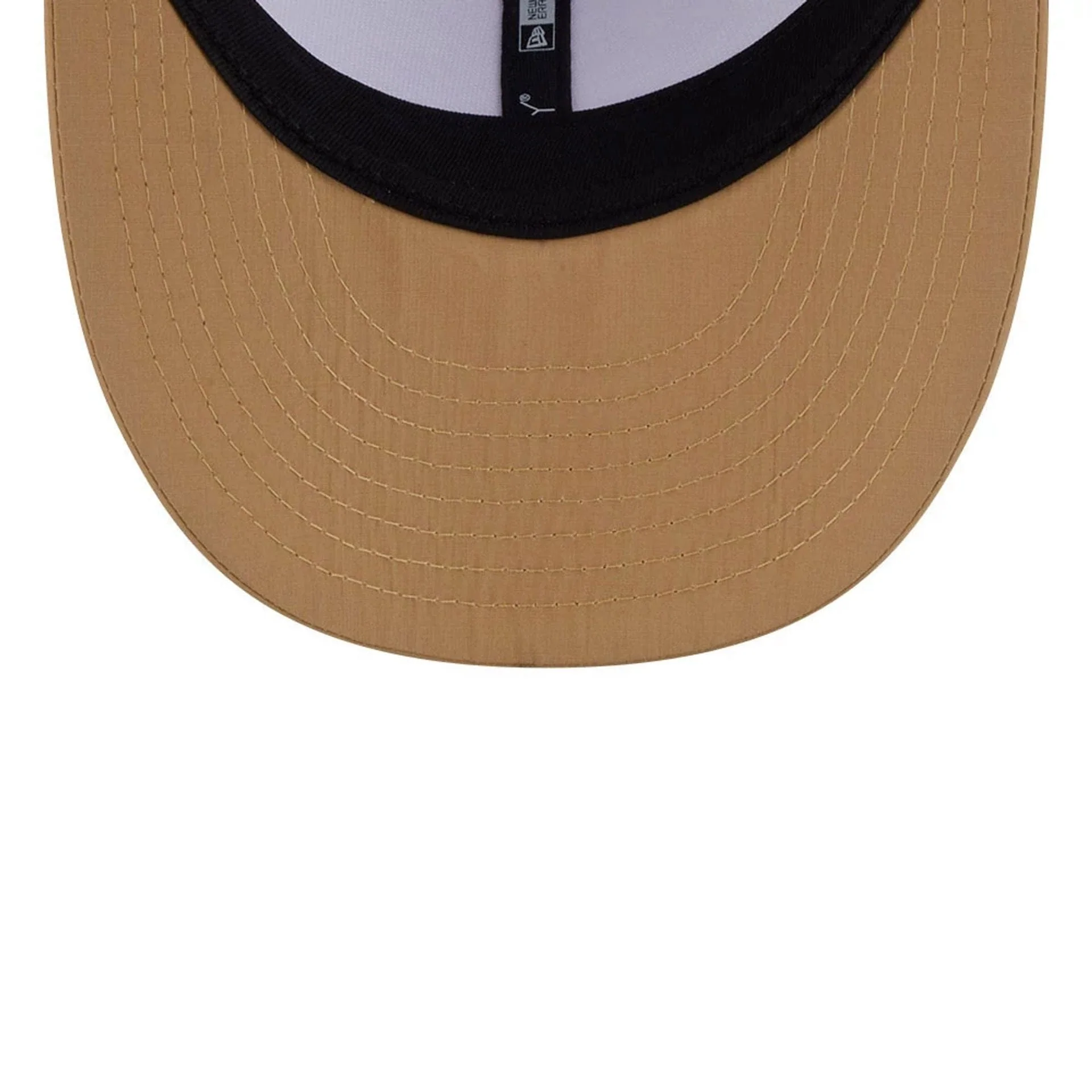 New Era Open White & Beige Low Profile 59FIFTY Fitted Cap - Image 7
