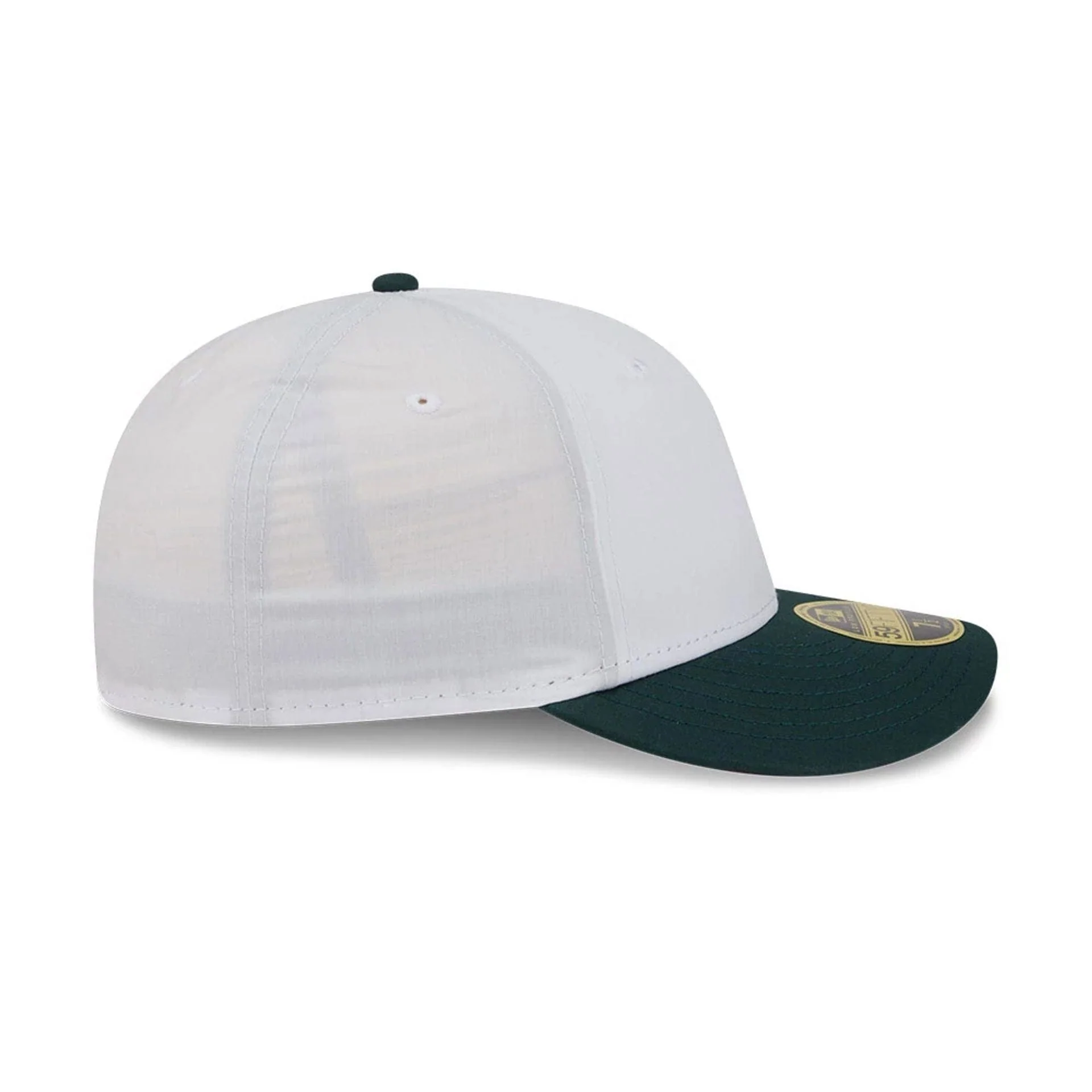 New Era Open White & Dark Green Low Profile 59FIFTY Fitted Cap - Image 5