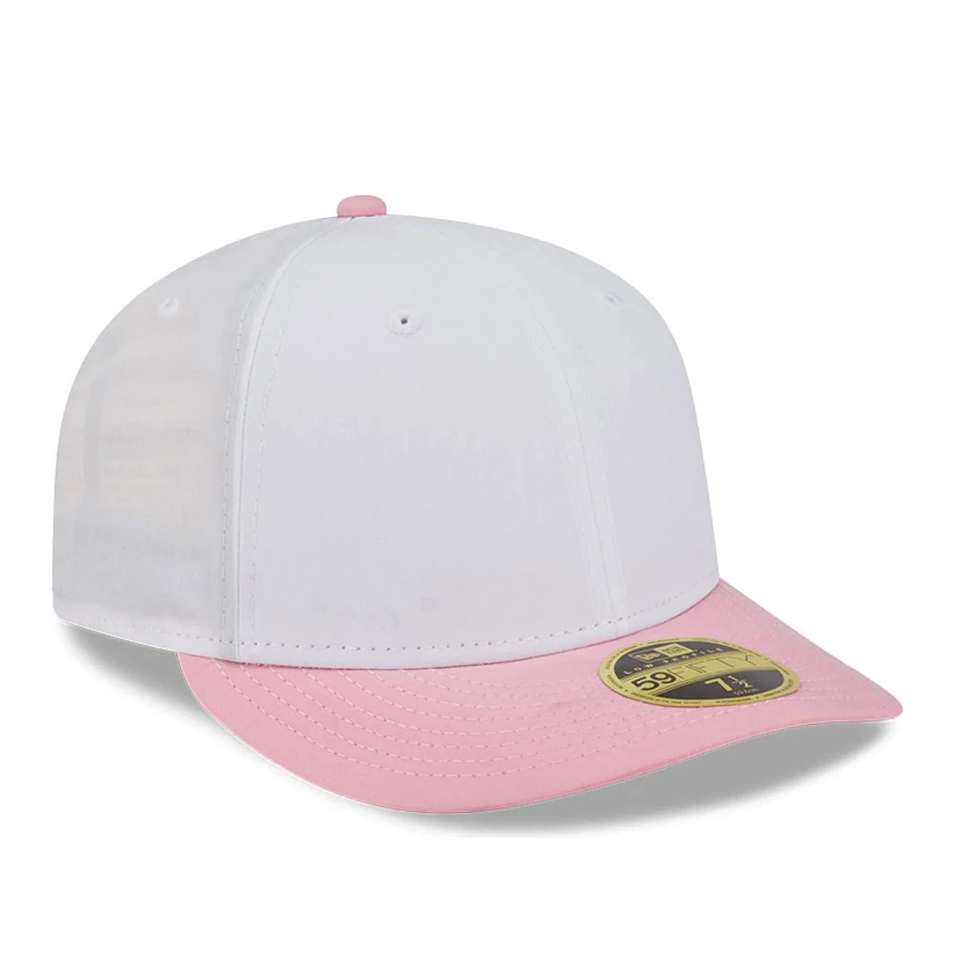 New Era Open White & Pink Low Profile 59FIFTY Fitted Cap - Image 3