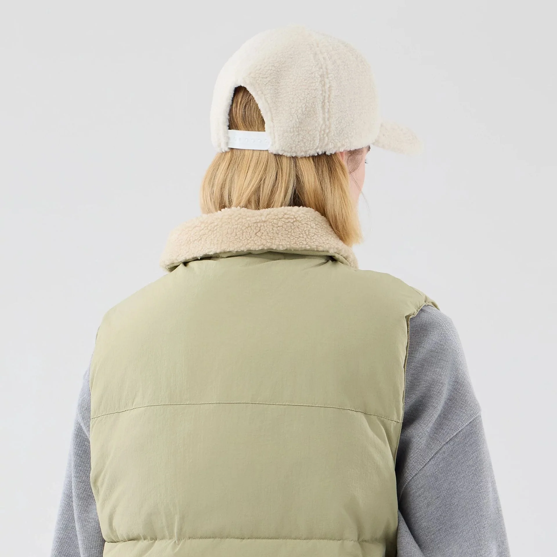 New Era Organic Boa Neck Khaki Gilet - Image 7
