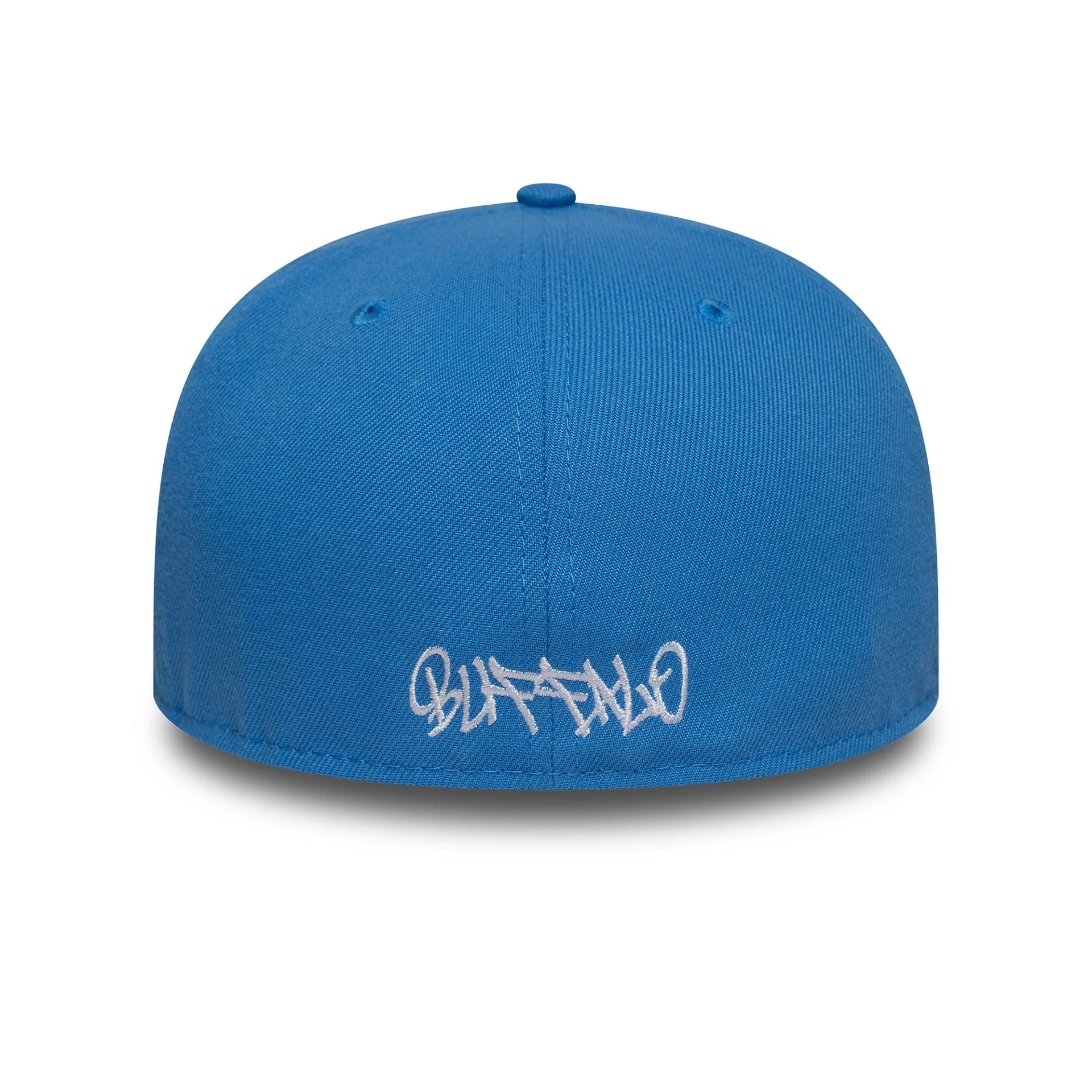 New Era Oversized Script Blue 59FIFTY Fitted Cap - Image 7