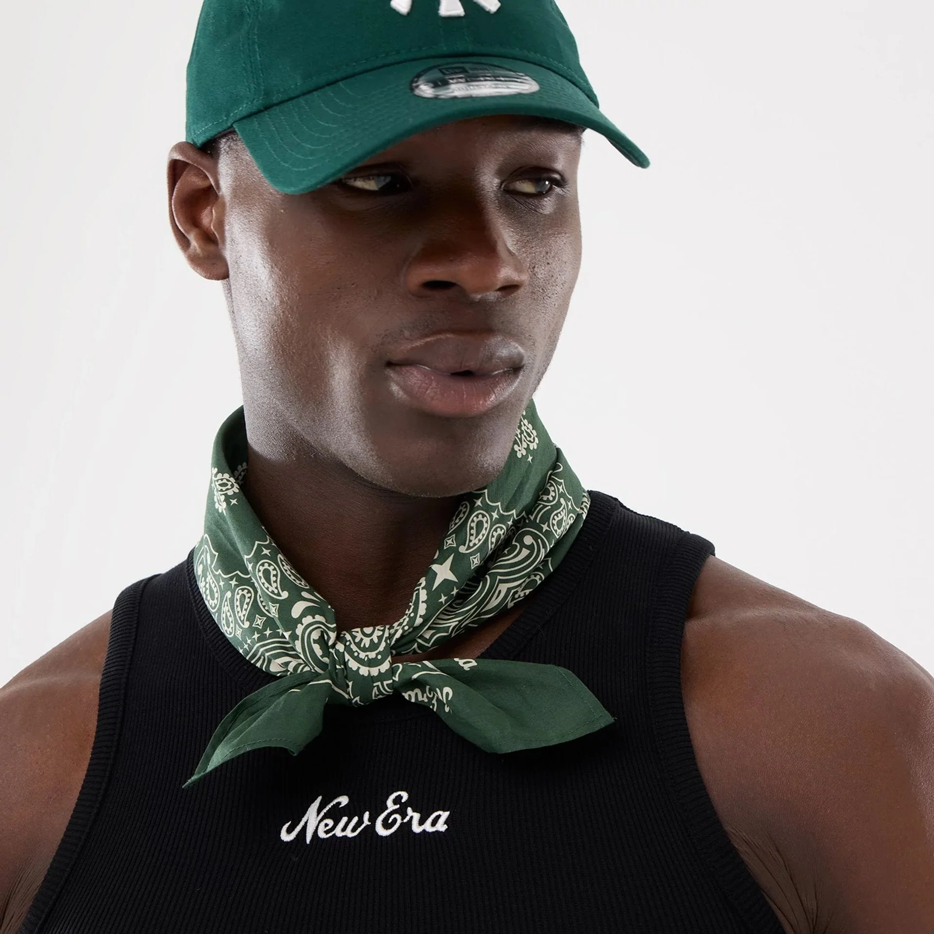 New Era Paisley Dark Green Bandana - Image 2