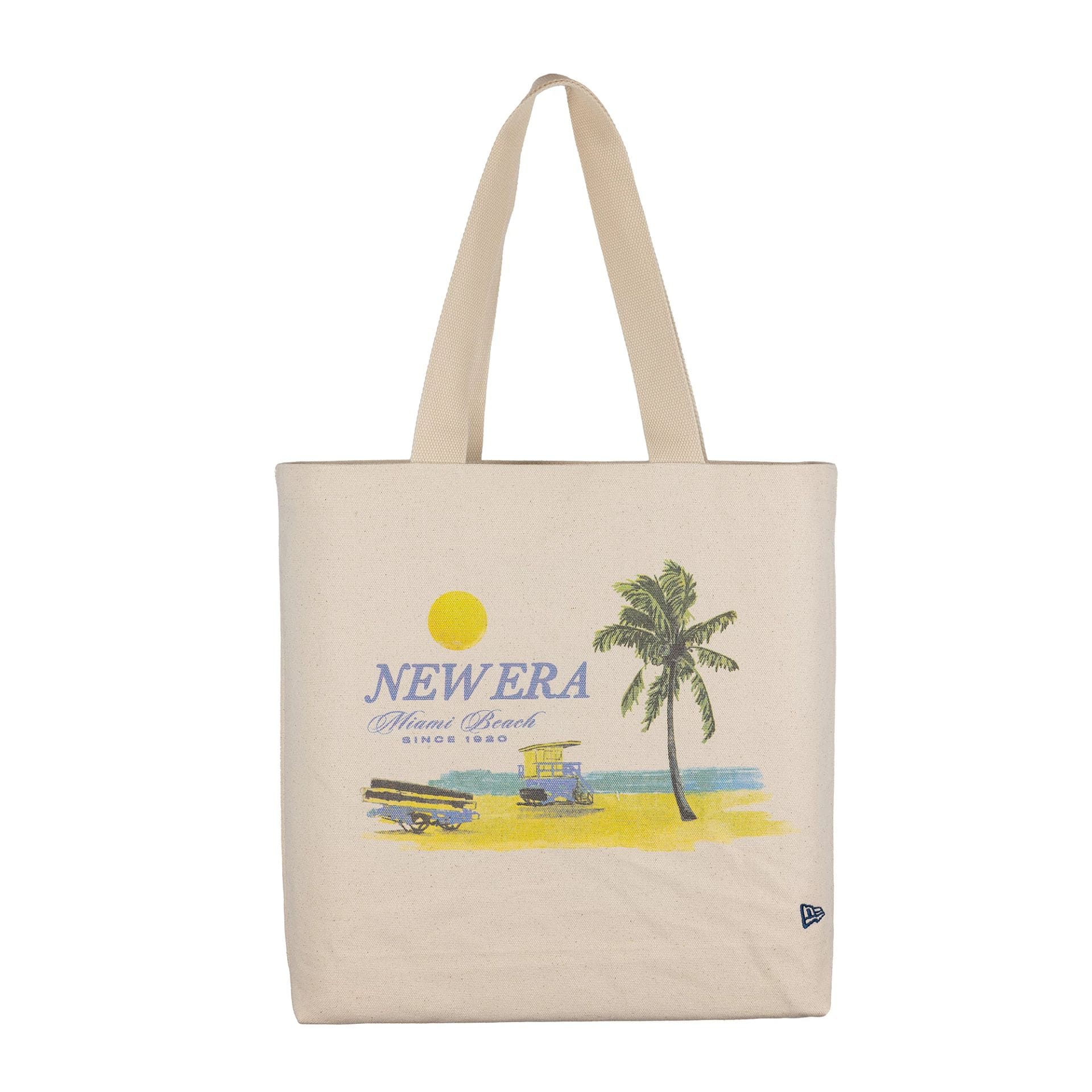 New Era Palm Graphic Cream Tote Bag - Image 2