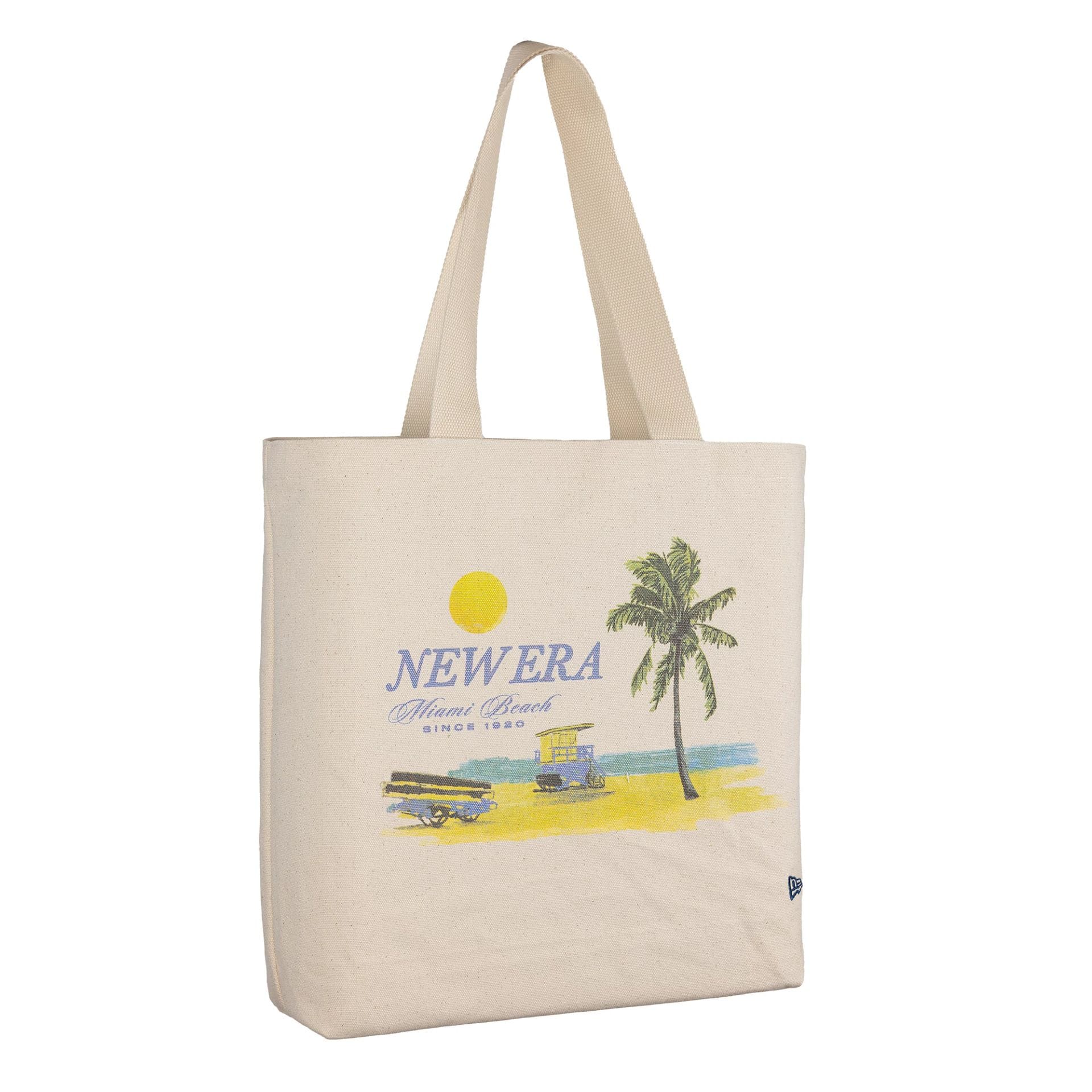 New Era Palm Graphic Cream Tote Bag - Image 3