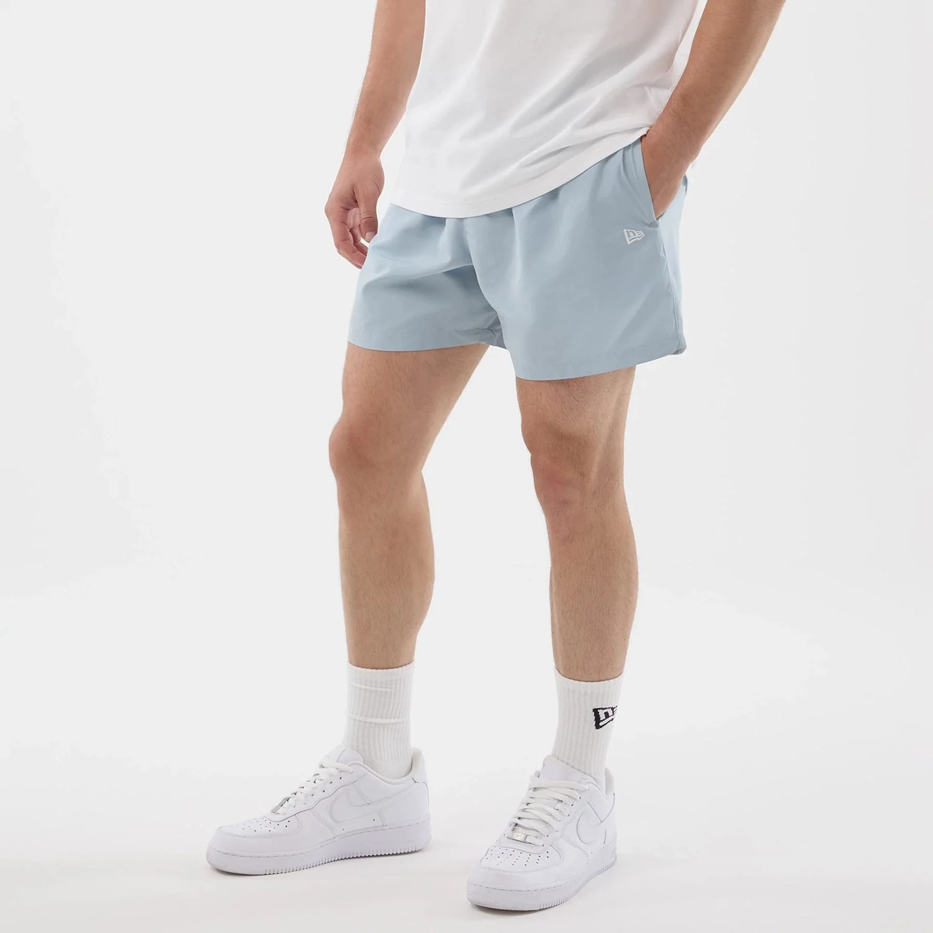 New Era Pastel Blue Swimming Shorts - Image 3