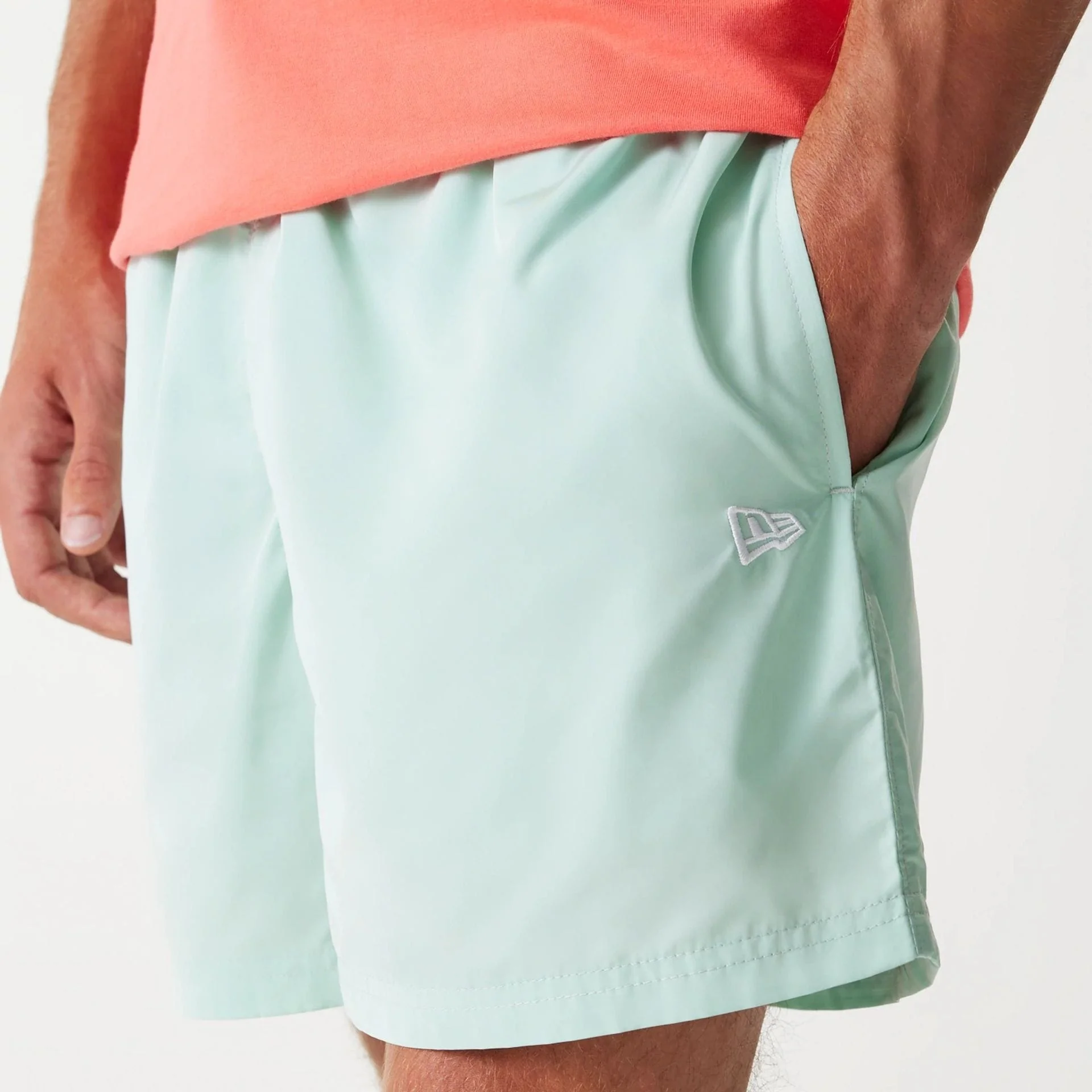 New Era Pastel Green Swim Shorts - Image 4