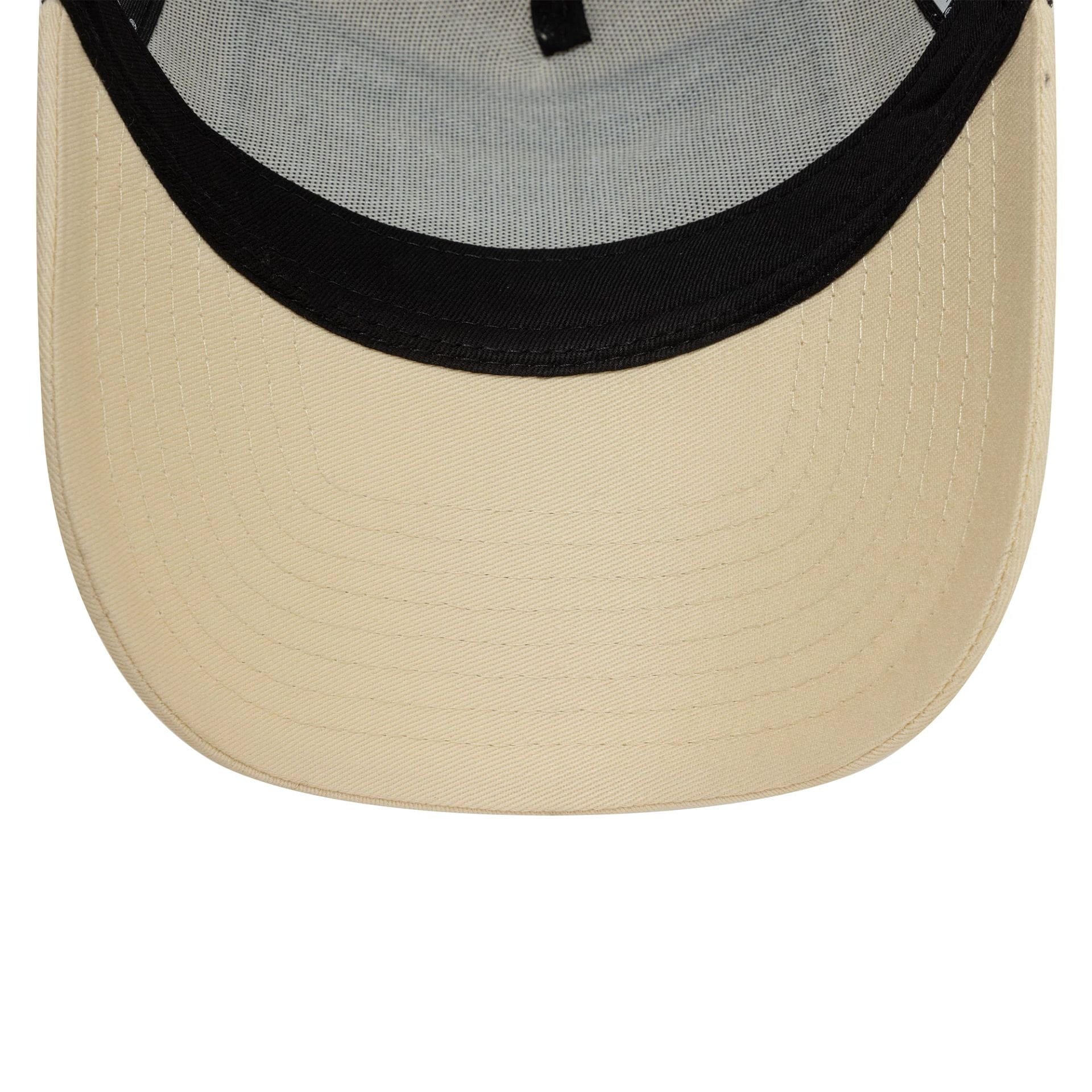 New Era Patch Beige 9FORTY A-Frame Adjustable Trucker Cap - Image 5