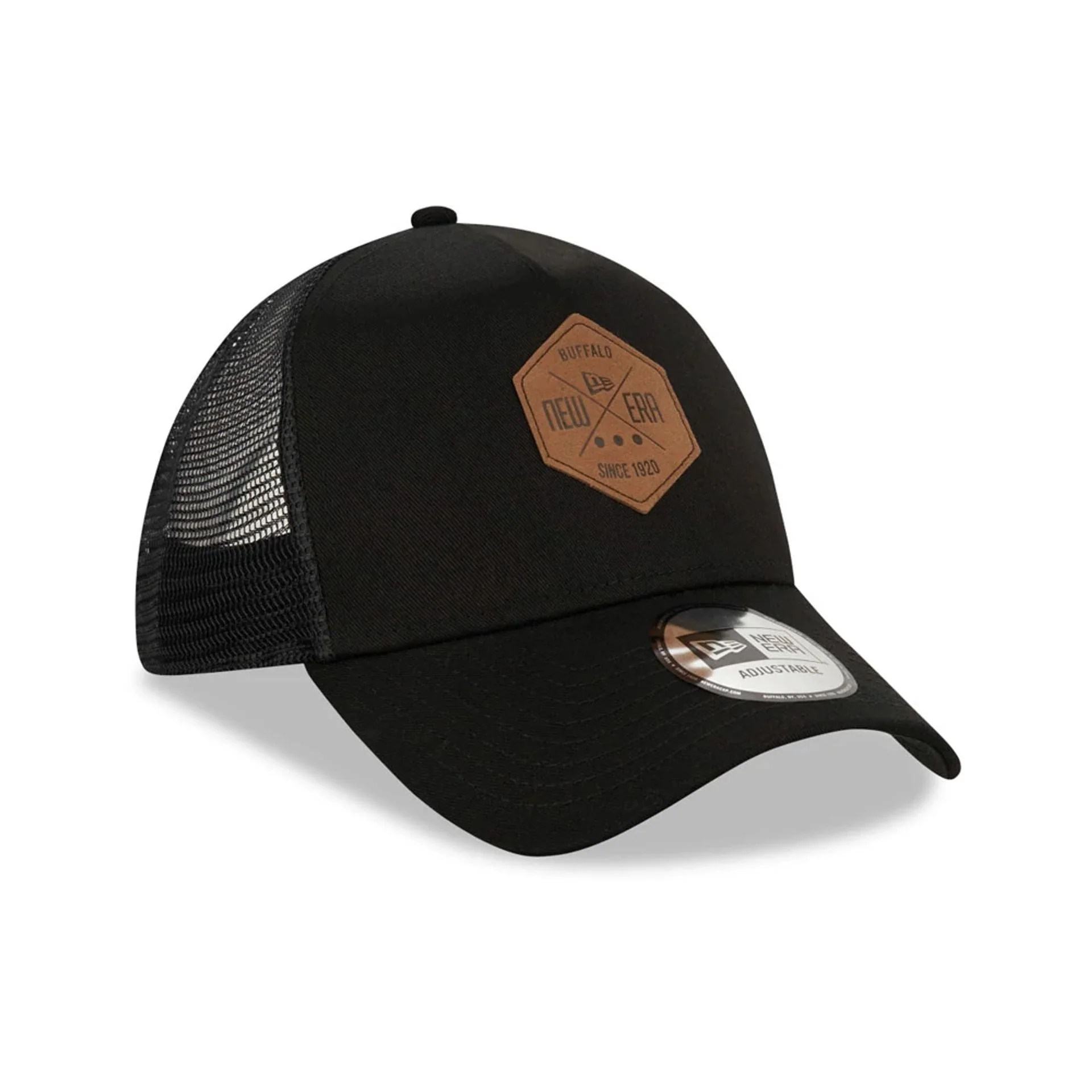 New Era Patch Black A-Frame Trucker Cap - Image 3