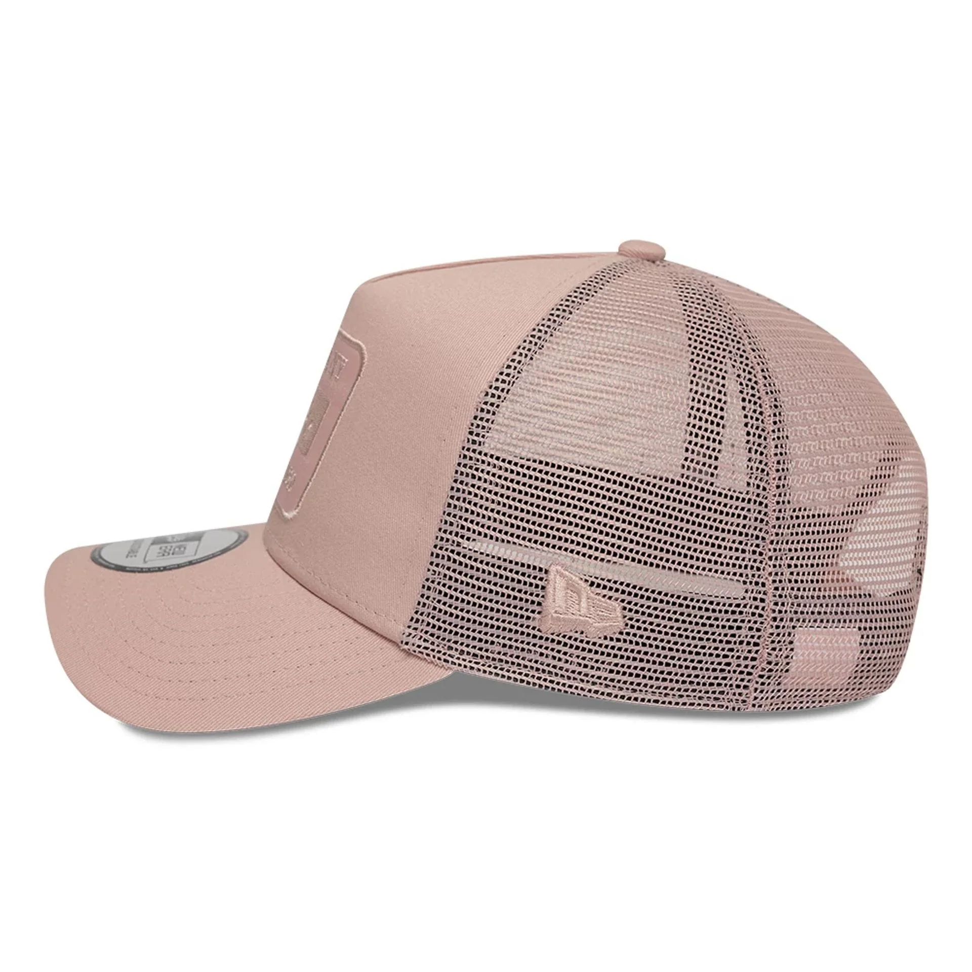 New Era Patch Pastel Pink 9FORTY A-Frame Trucker Adjustable Cap - Image 5