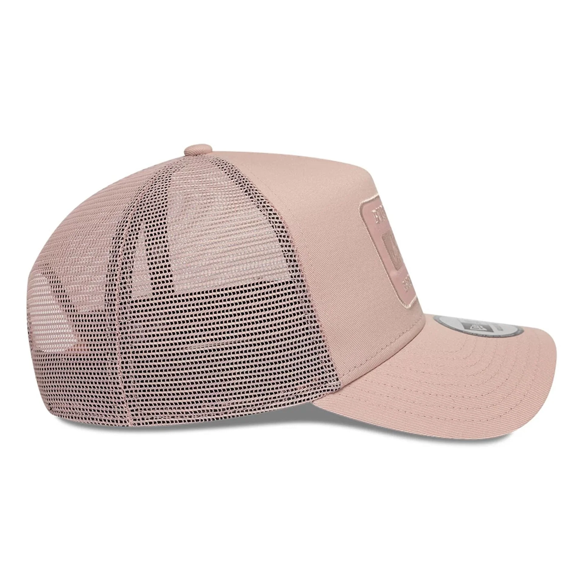 New Era Patch Pastel Pink 9FORTY A-Frame Trucker Adjustable Cap - Image 6