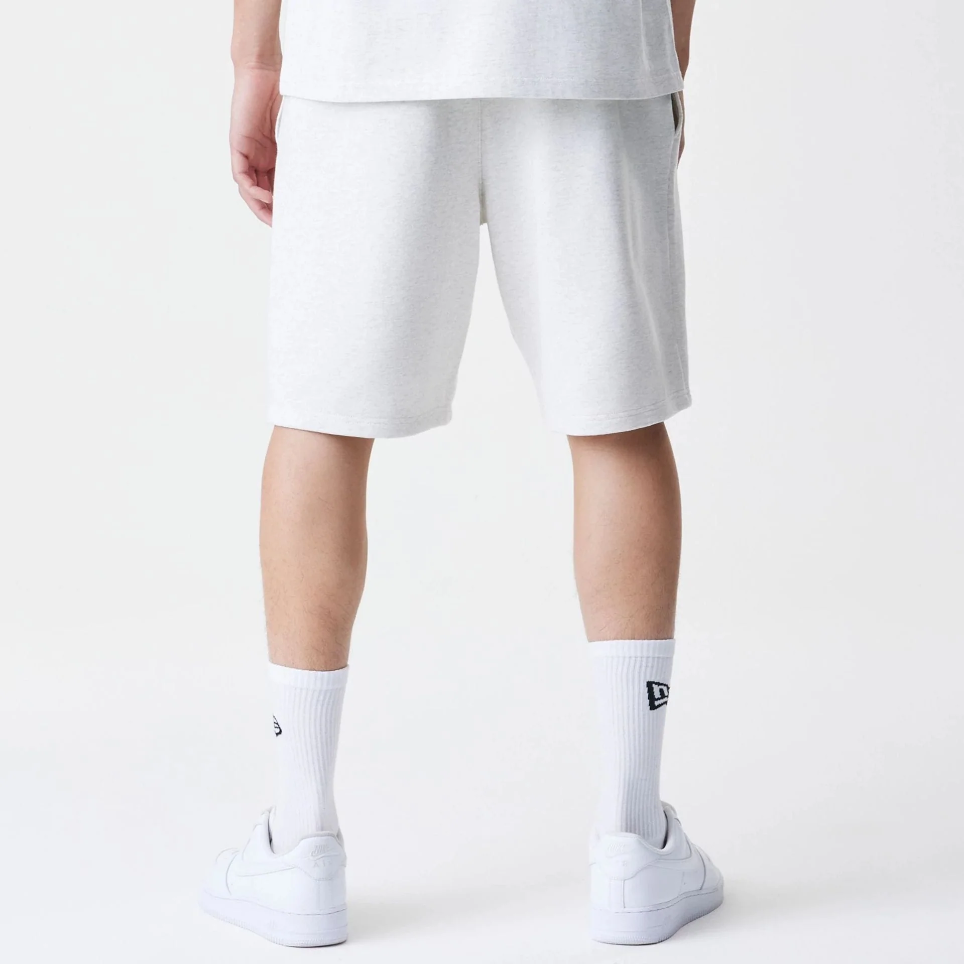 New Era Premium Essential Pastel Grey Oversized Shorts - Image 2