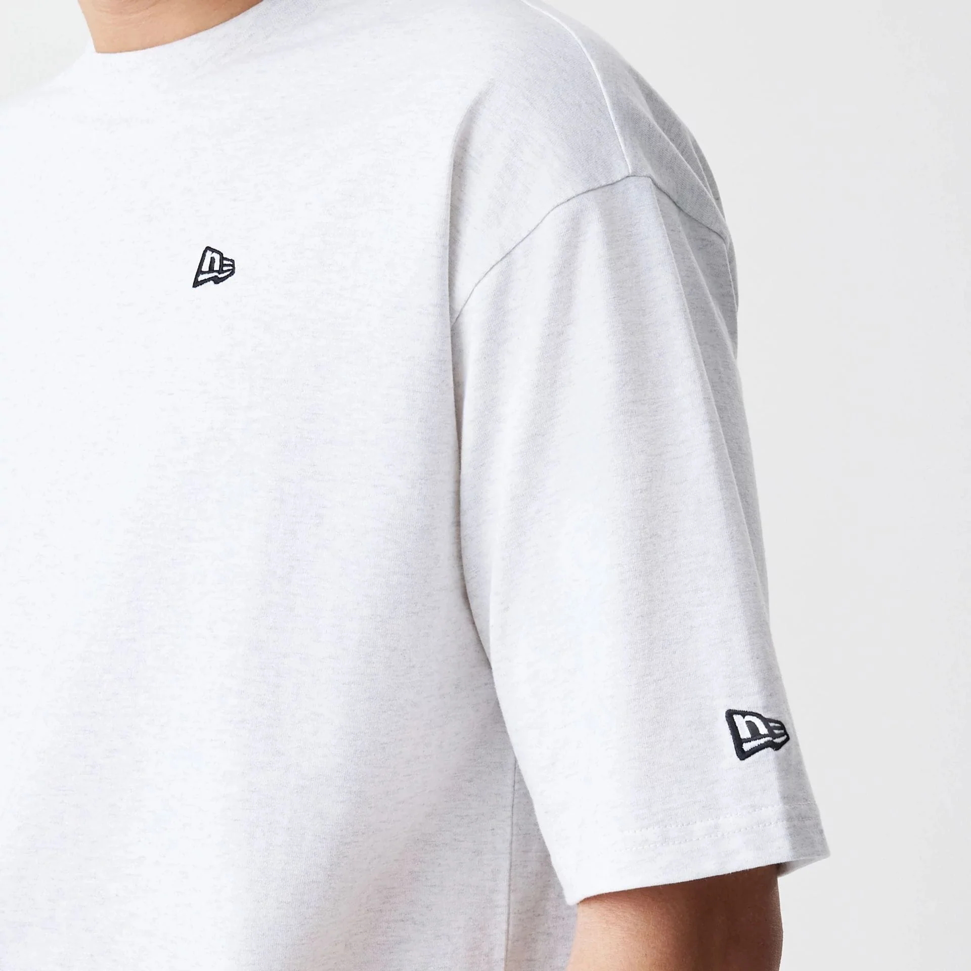 New Era Premium Essential Pastel Grey Oversized T-Shirt - Image 5