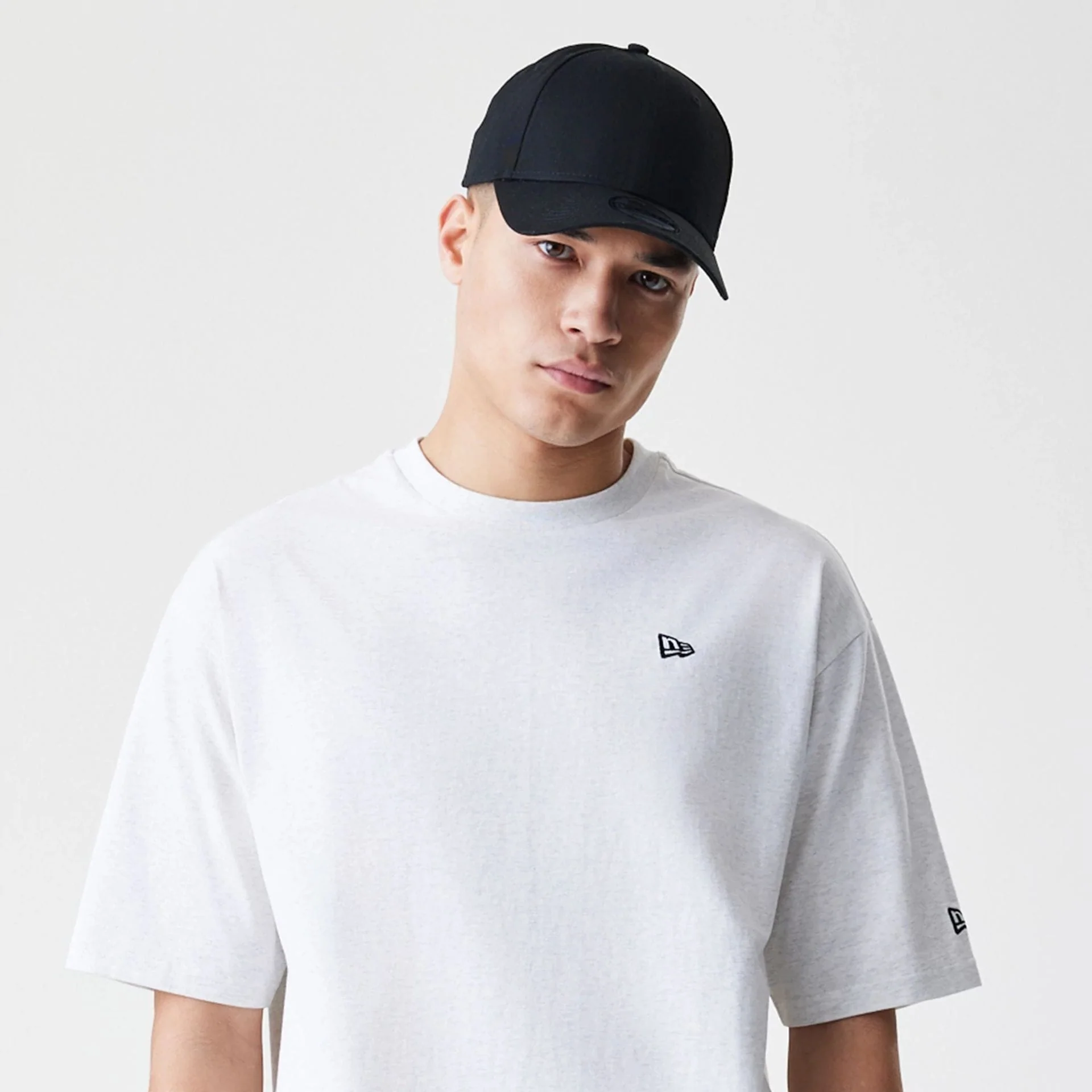 New Era Premium Essential Pastel Grey Oversized T-Shirt - Image 6