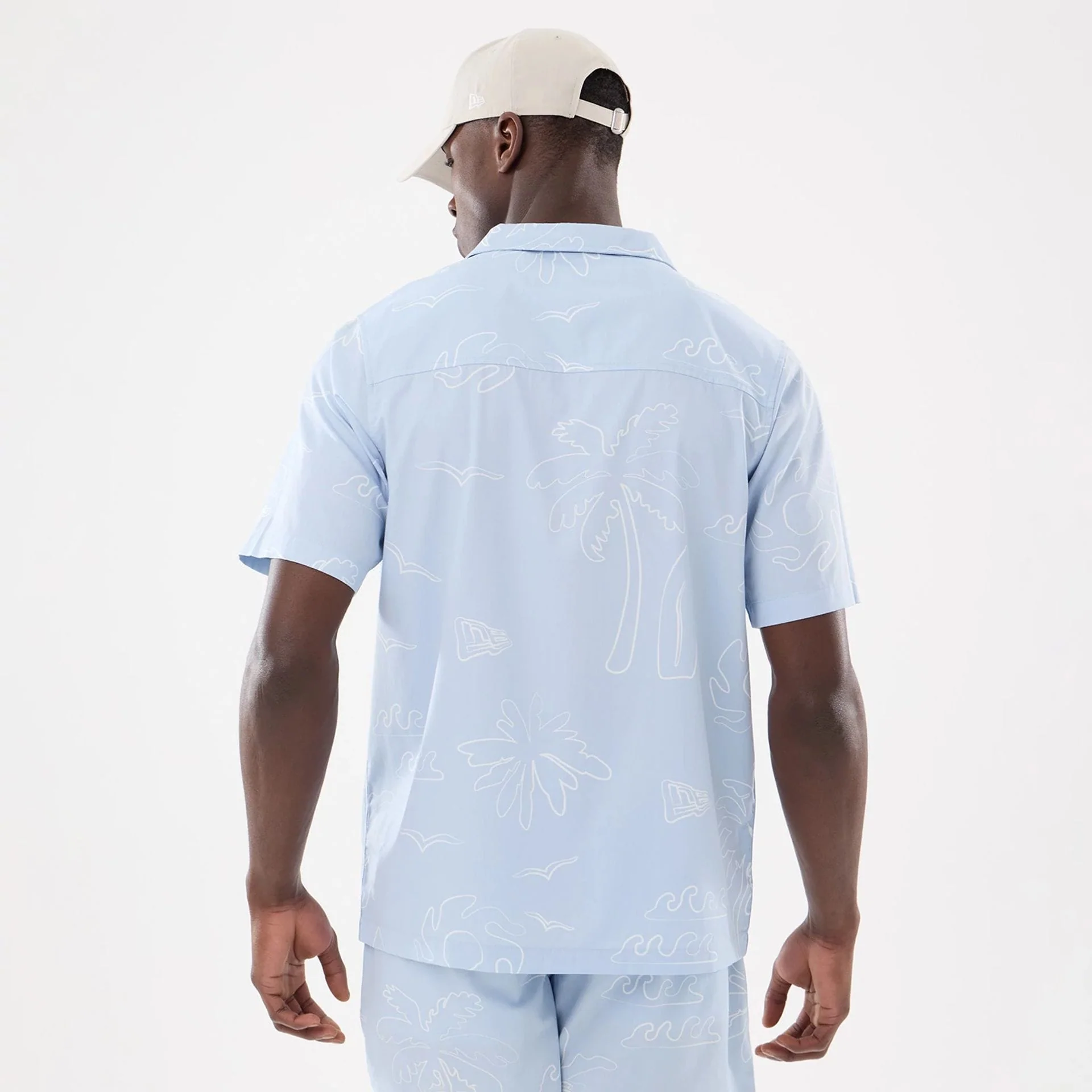 New Era Resort Blue Short Sleeve Shirt - Image 2