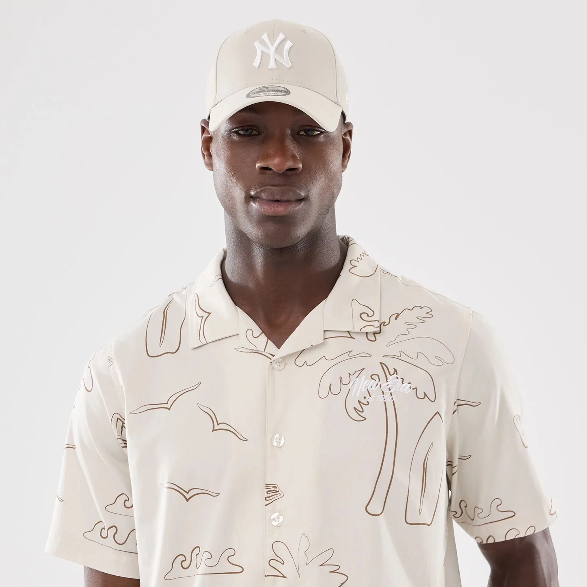 New Era Resort Natural Short Sleeve Shirt - Image 7
