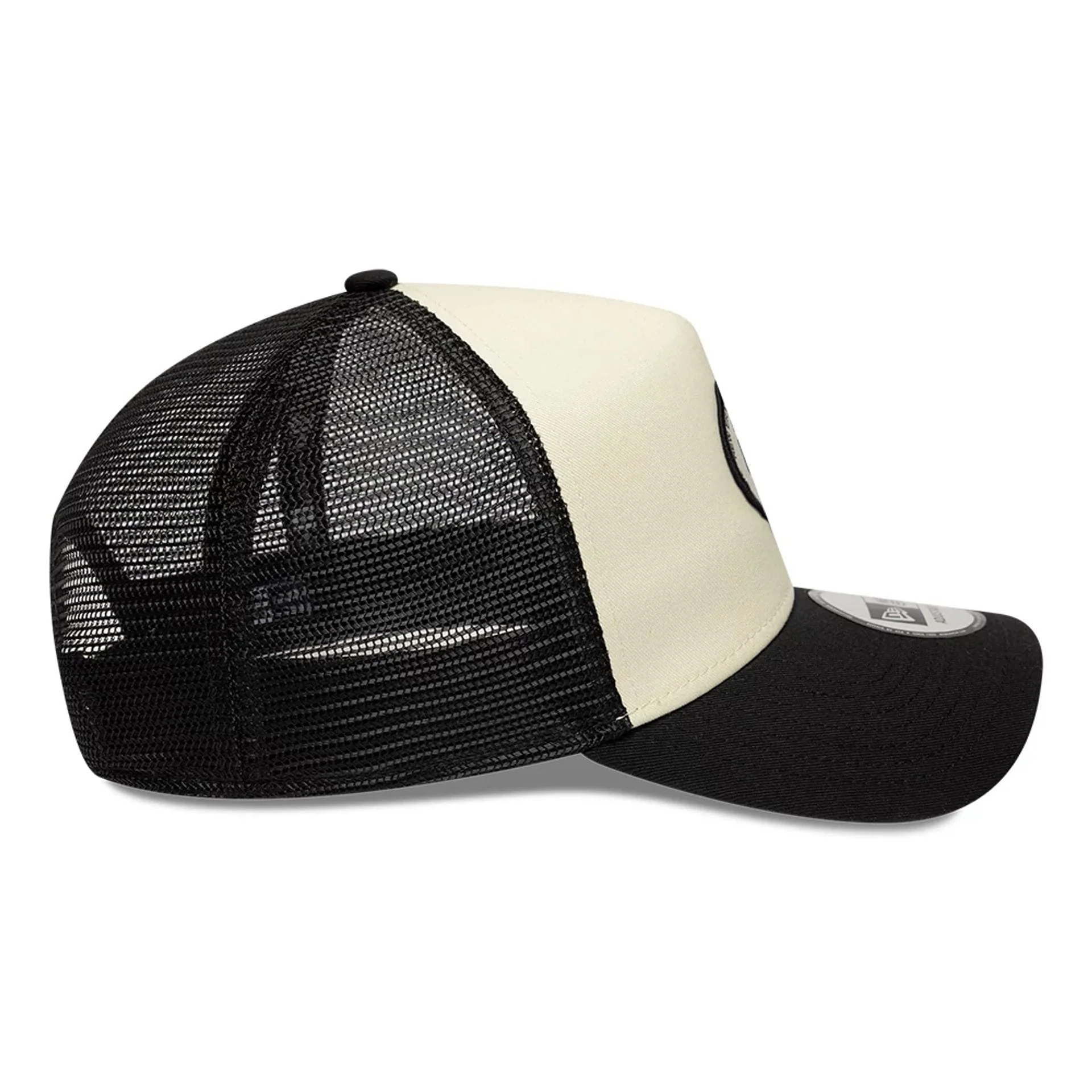 New Era Round Patch White 9FORTY A-Frame Trucker Adjustable Cap - Image 5