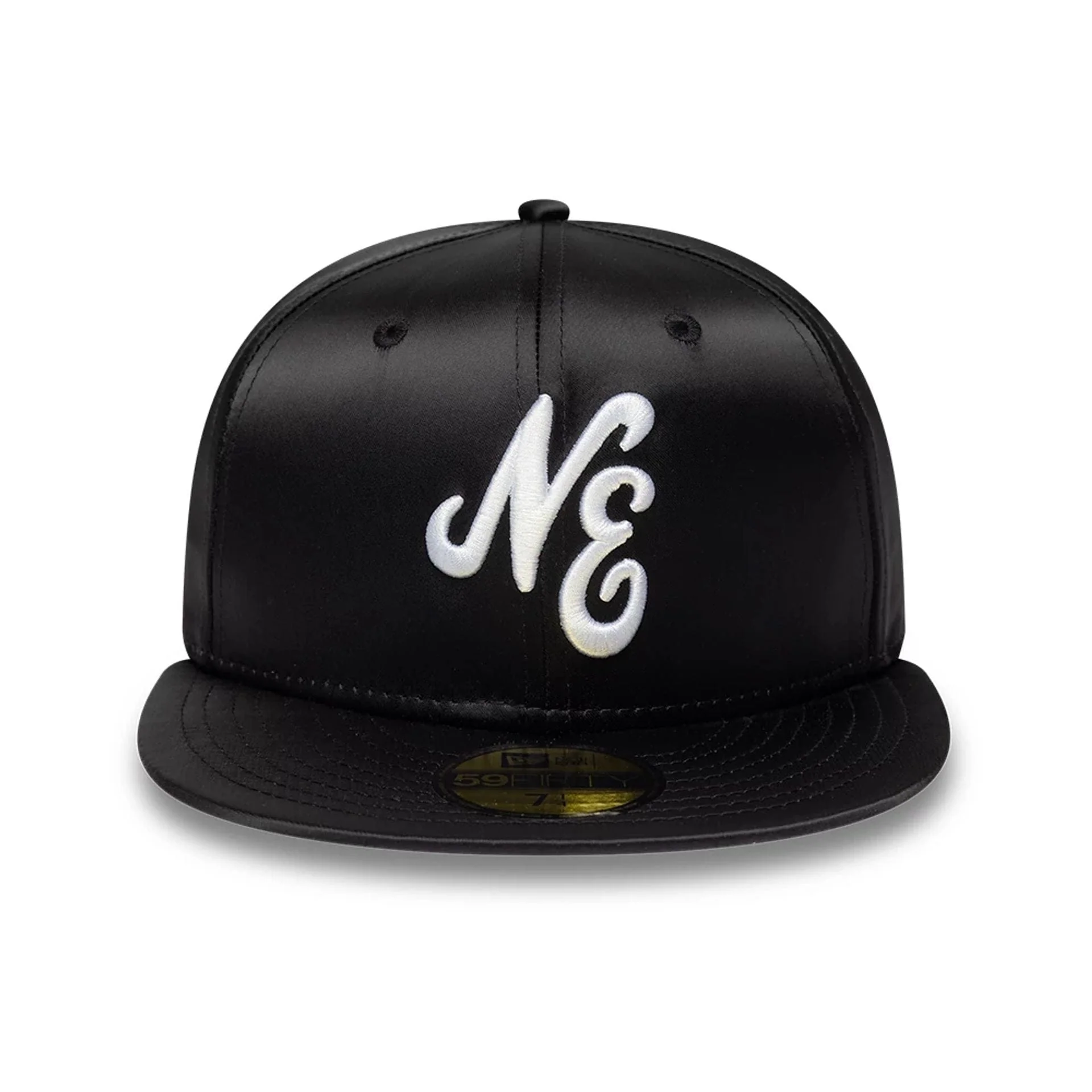 New Era Satin Black 59FIFTY Fitted Cap - Image 2
