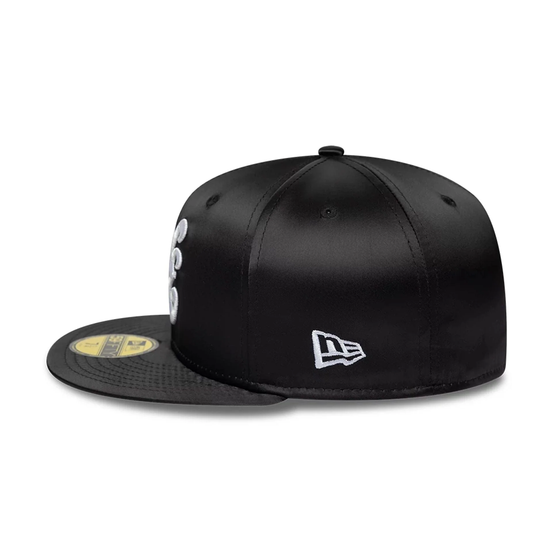 New Era Satin Black 59FIFTY Fitted Cap - Image 4