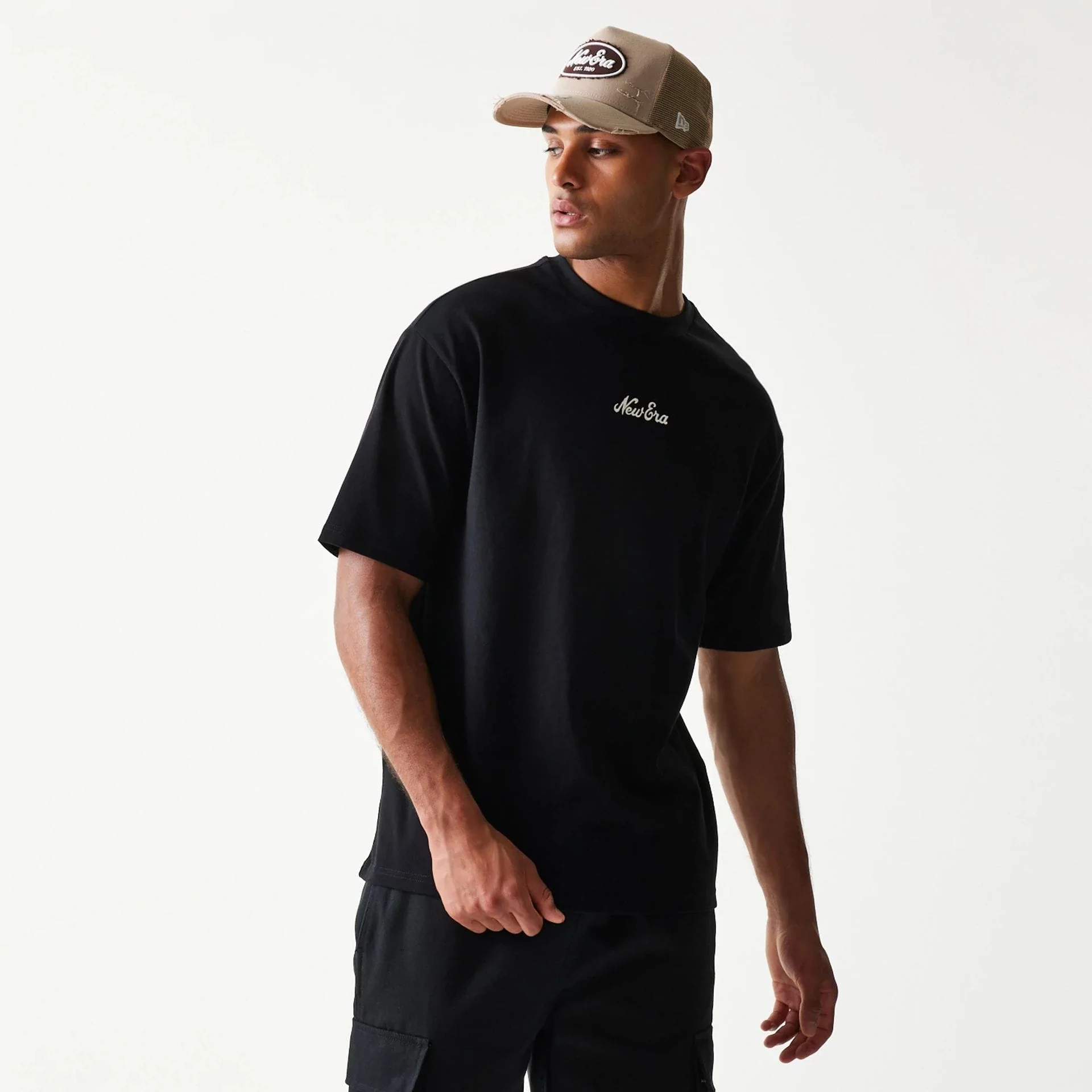 New Era Script Black T-Shirt - Image 8