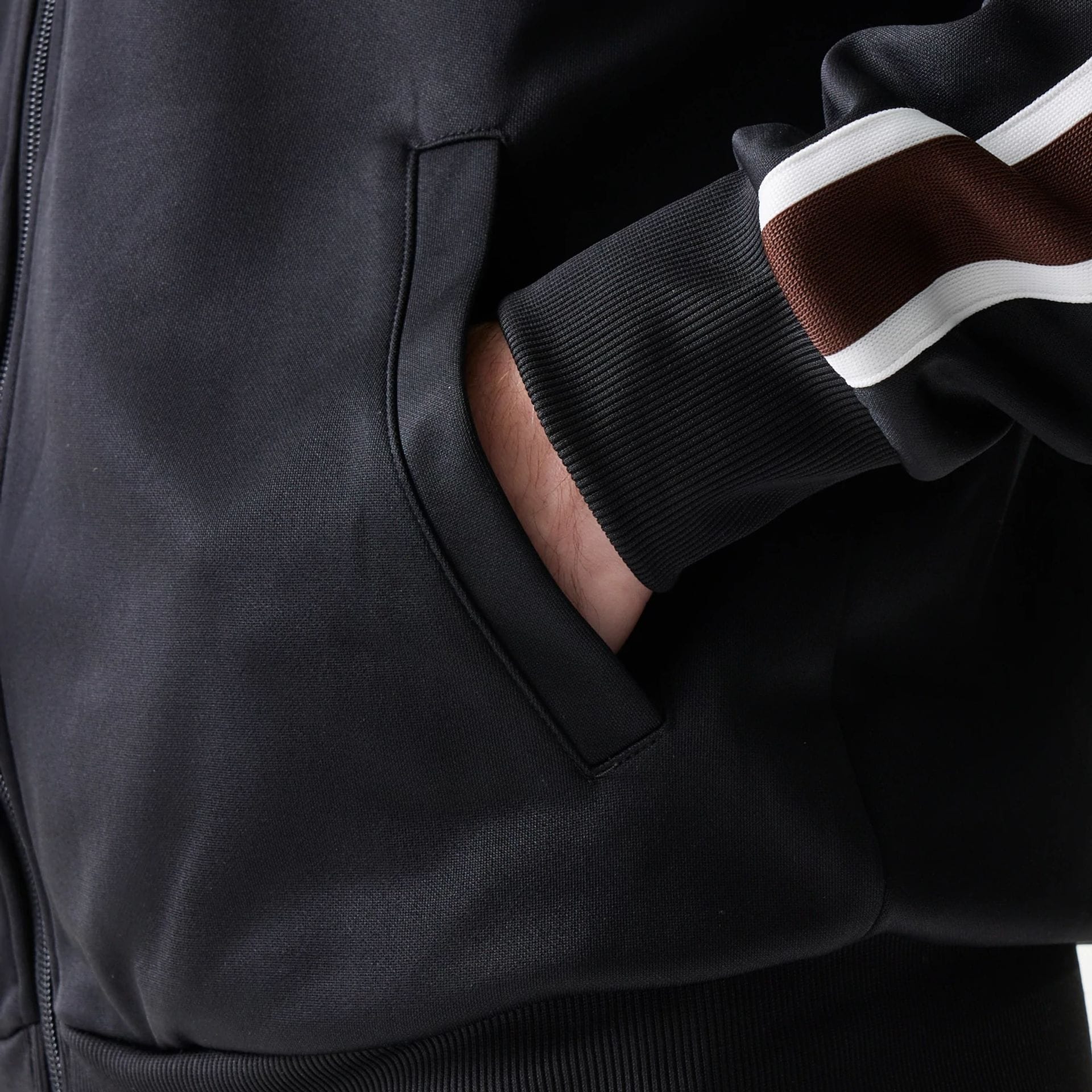 New Era Script Black Track Jacket - Image 6
