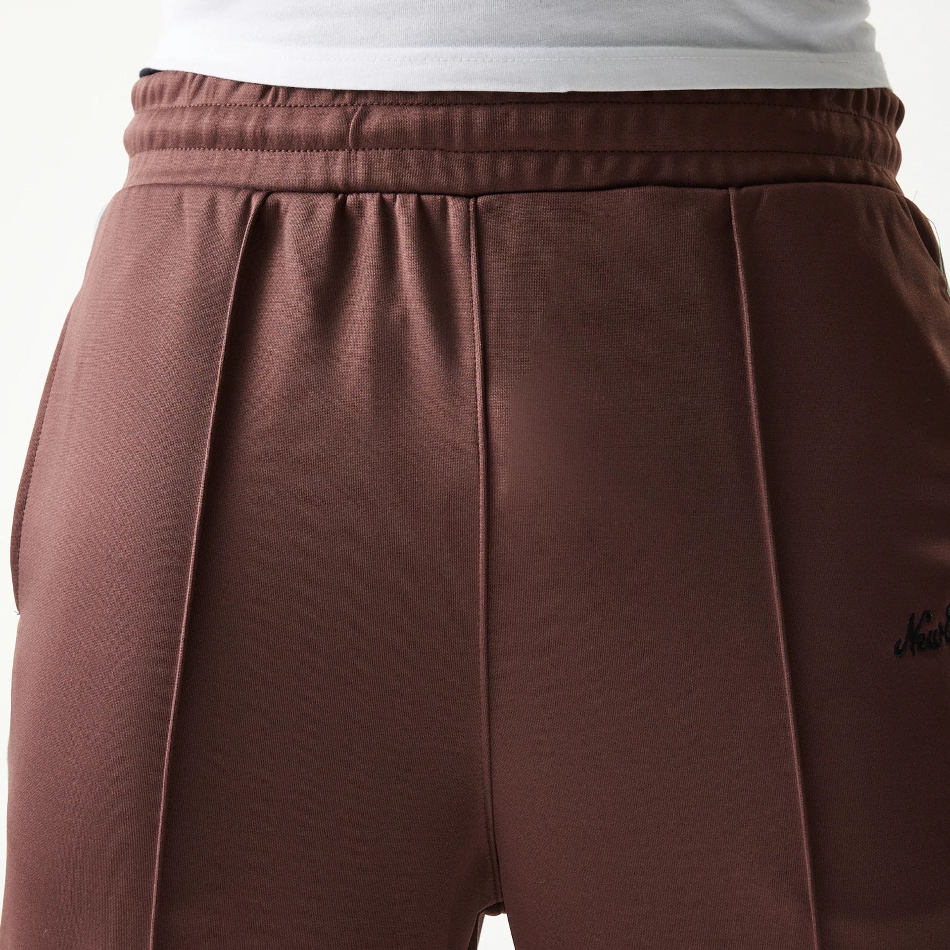 New Era Script Brown Straight Leg Joggers - Image 6