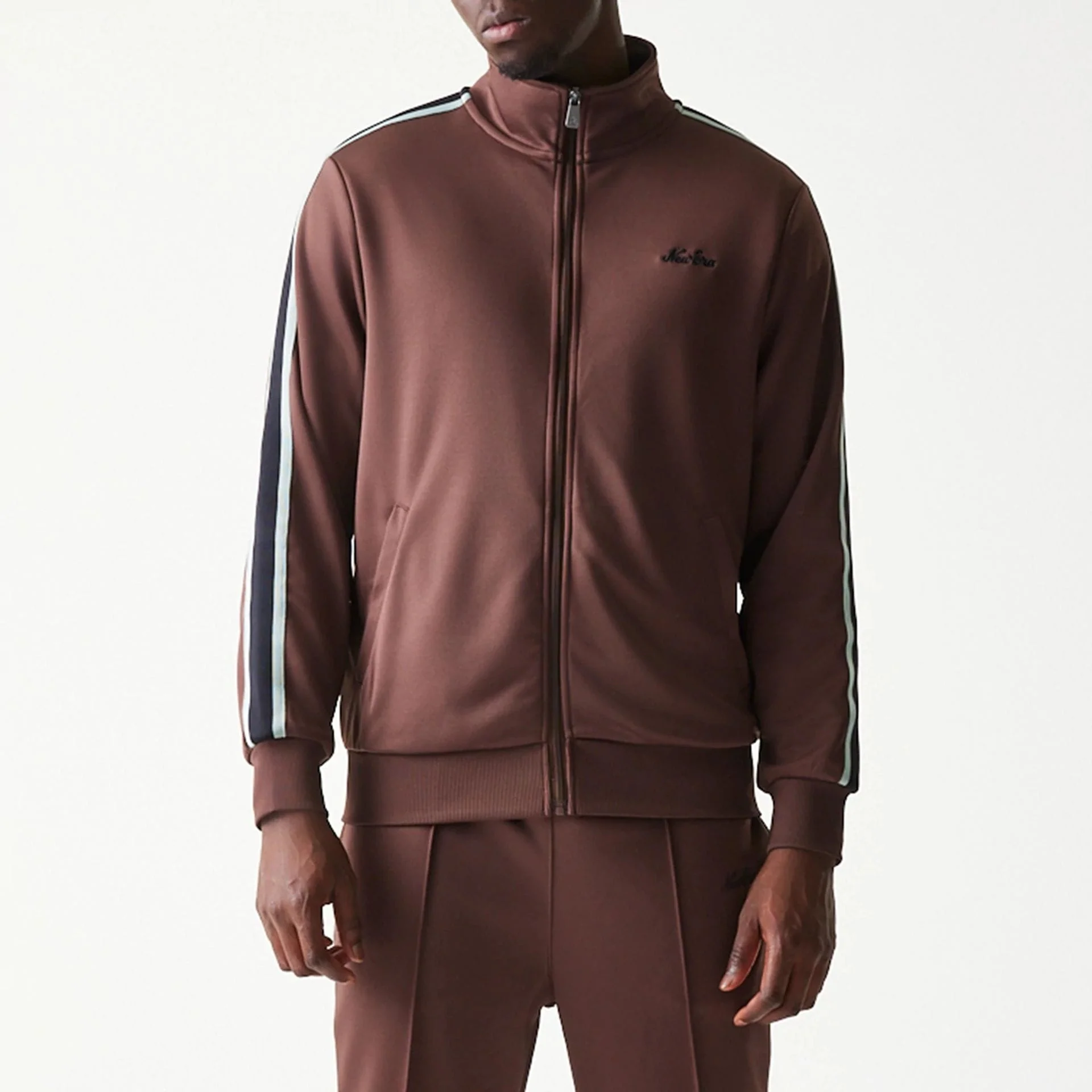 New Era Script Brown Track Jacket - Image 5
