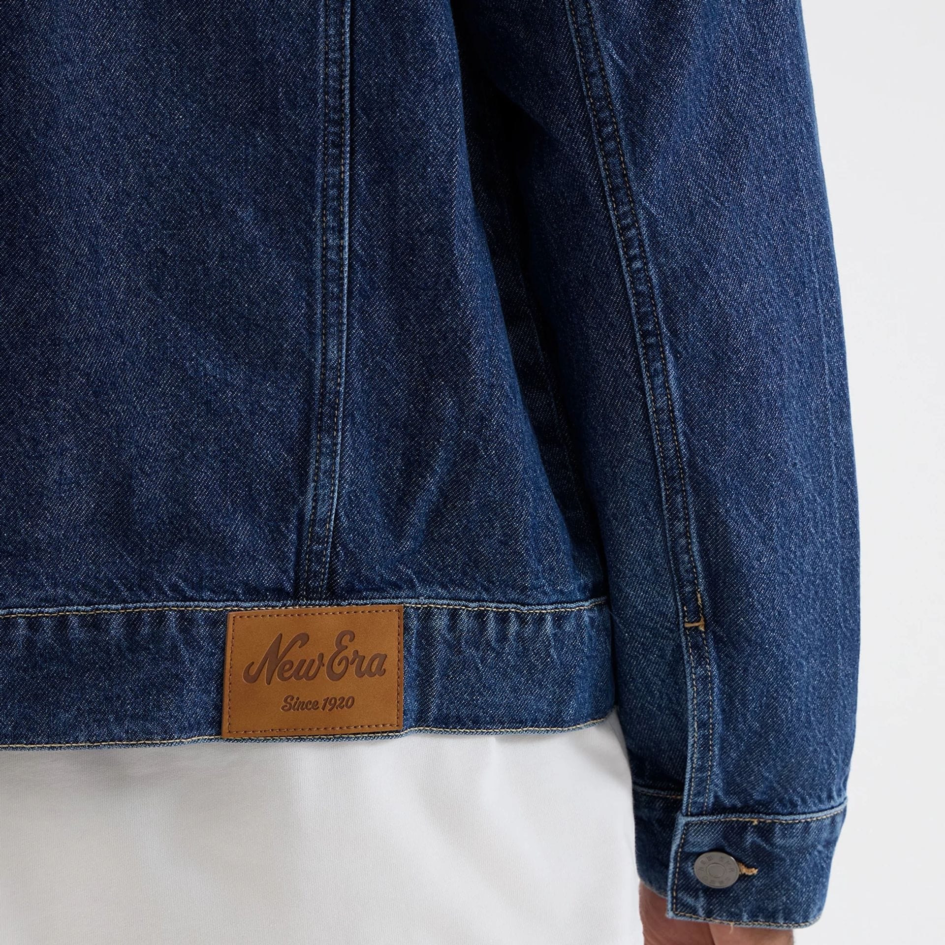 New Era Script Denim Dark Blue Jacket - Image 6
